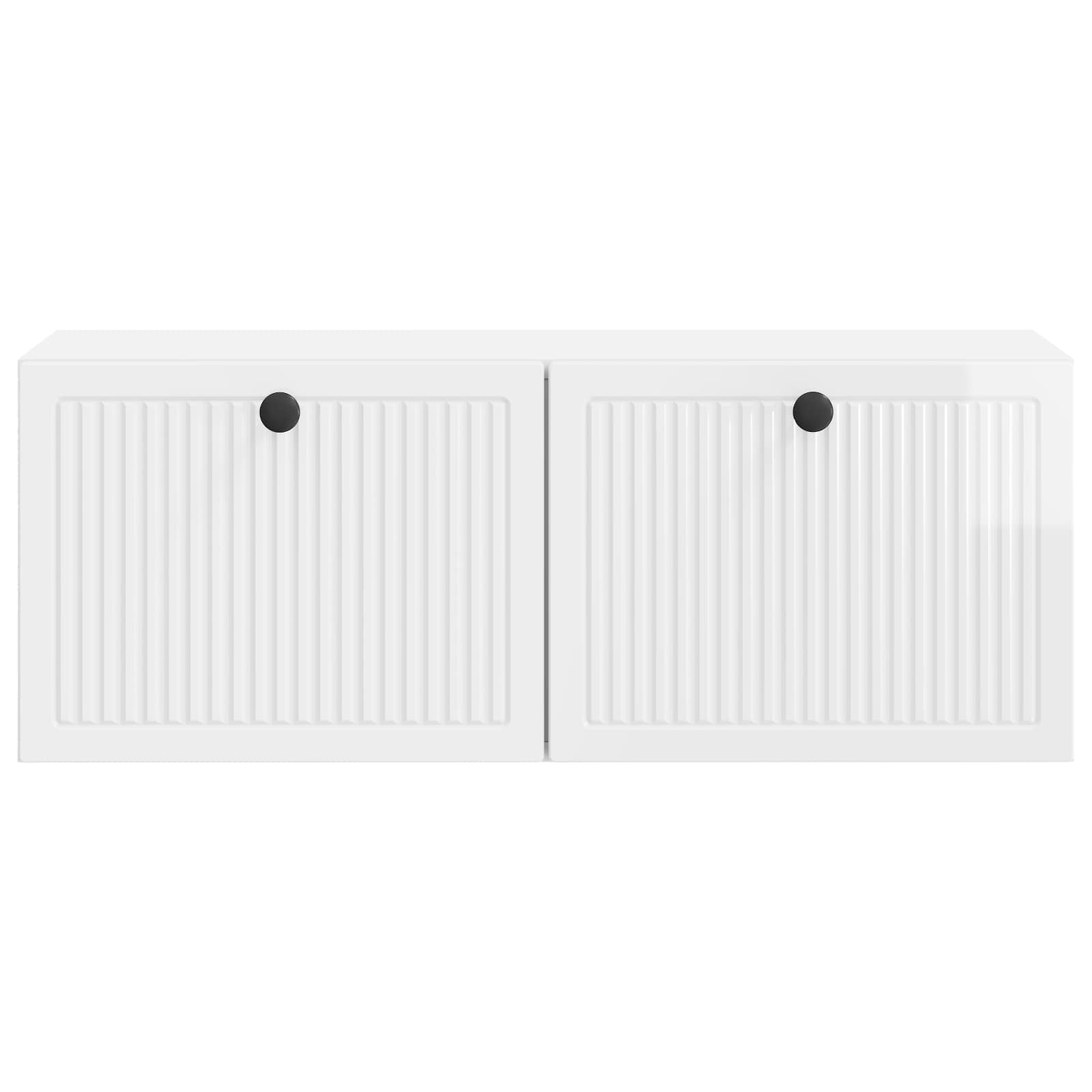 Meuble TV mural Montage mural Blanc brillant 78,5 x 31 x 30 cm - XIOS