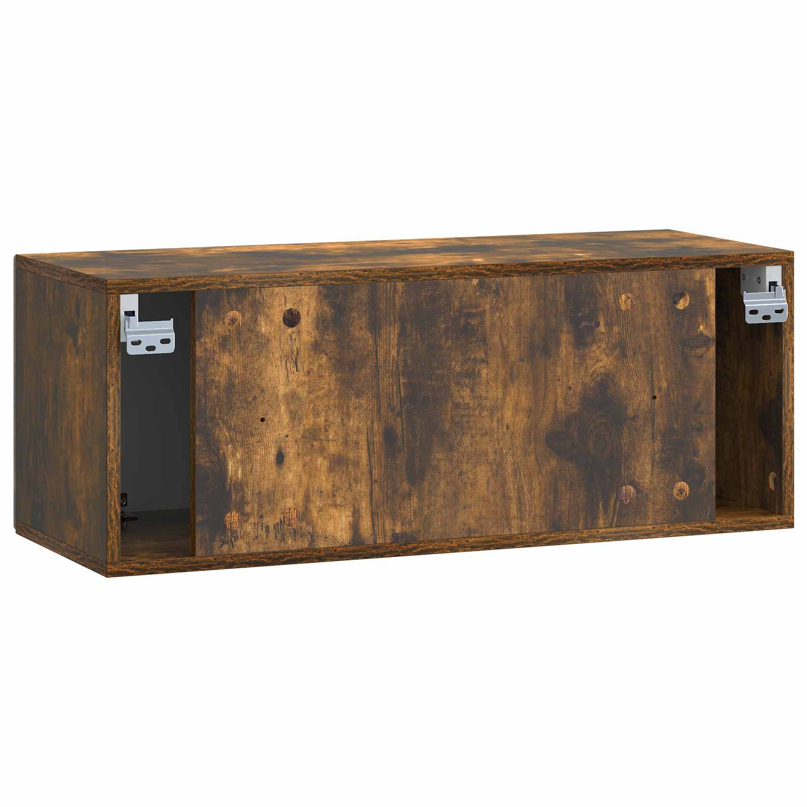 Meuble TV mural Chêne fumé 78,5 x 31 x 30 cm Bois d'ingénierie - XIOS