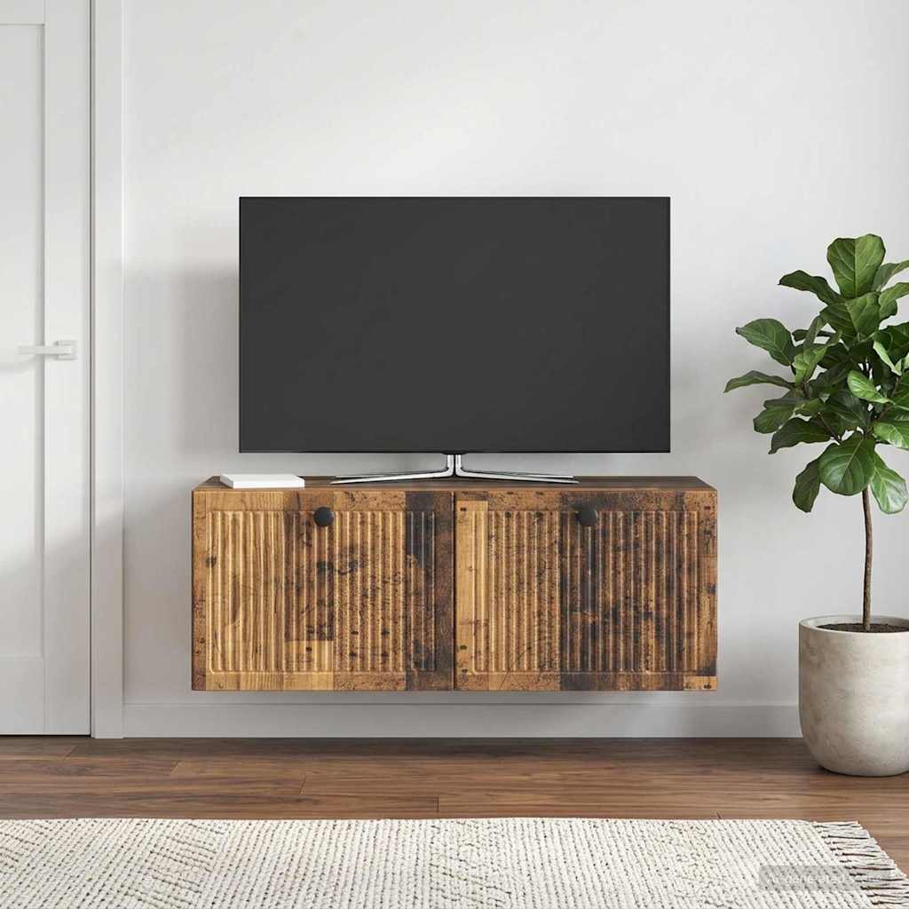 Meuble TV mural Bois ancien 78,5 x 31 x 30 cm Bois d'ingénierie - XIOS