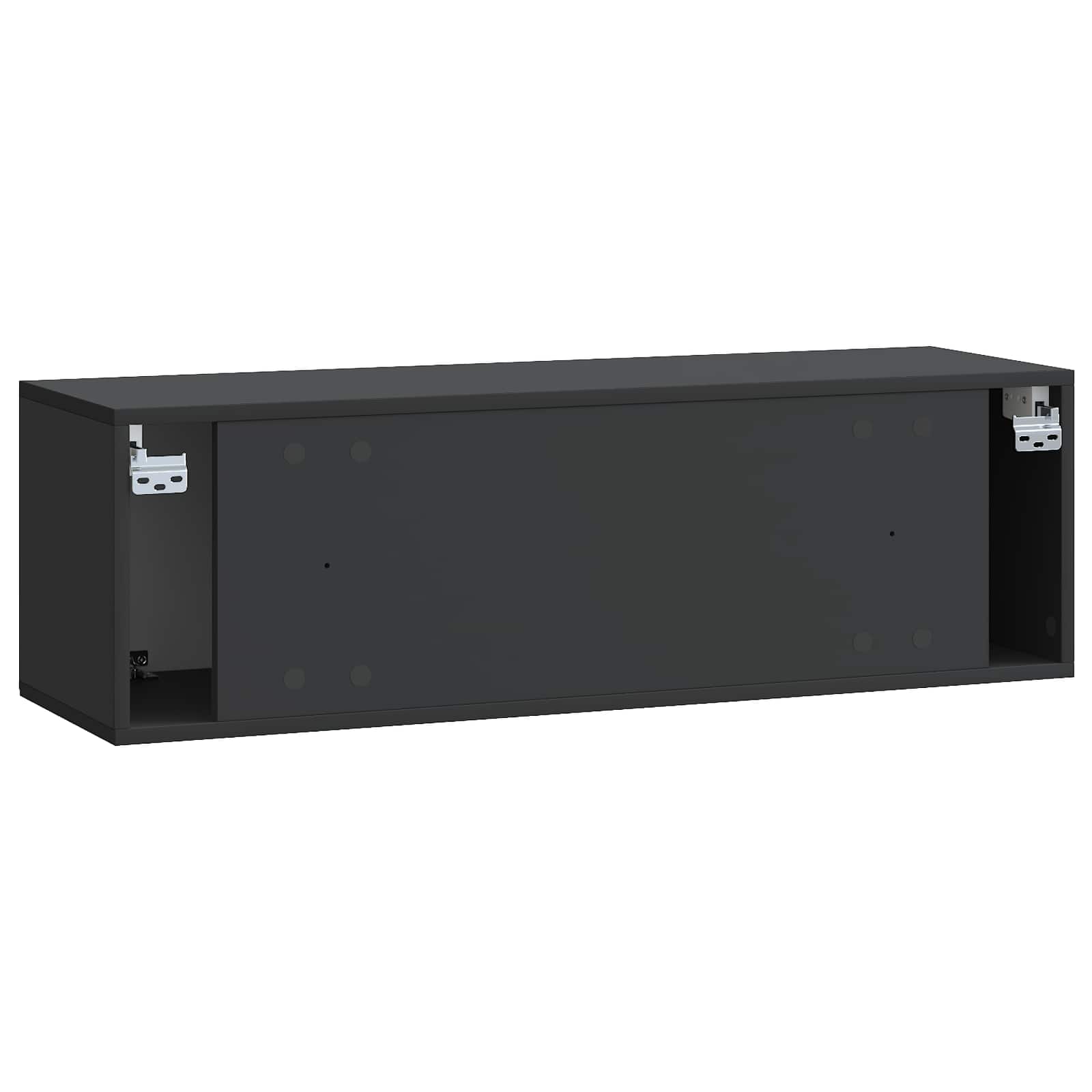 Meuble TV mural Noir 98 x 31 x 30 cm Bois d'ingénierie - XIOS