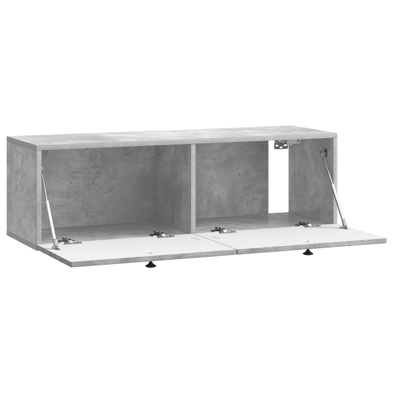 Meuble TV mural Gris béton 98 x 31 x 30 cm Bois d'ingénierie - XIOS