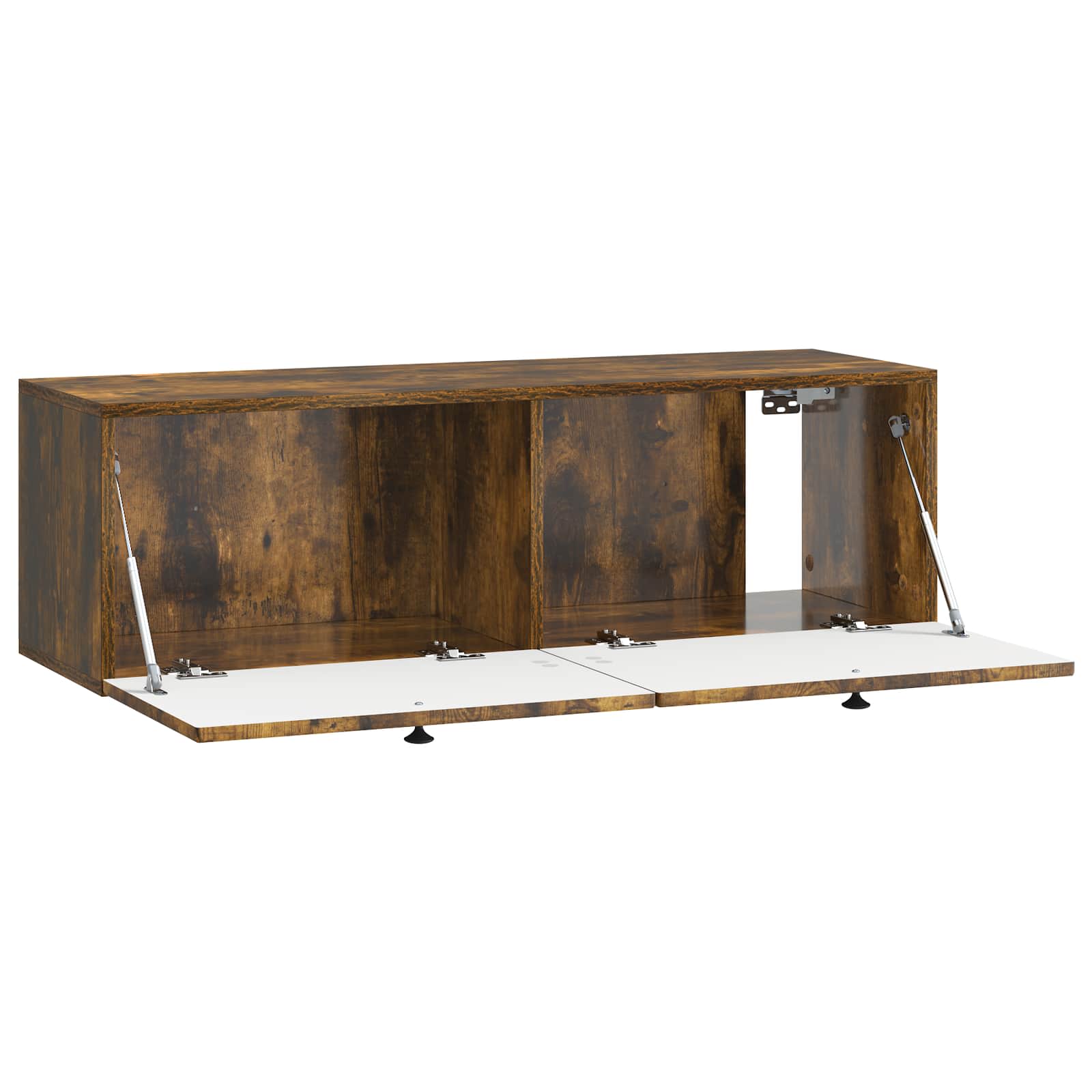 Meuble TV mural Chêne fumé 98 x 31 x 30 cm Bois d'ingénierie - XIOS