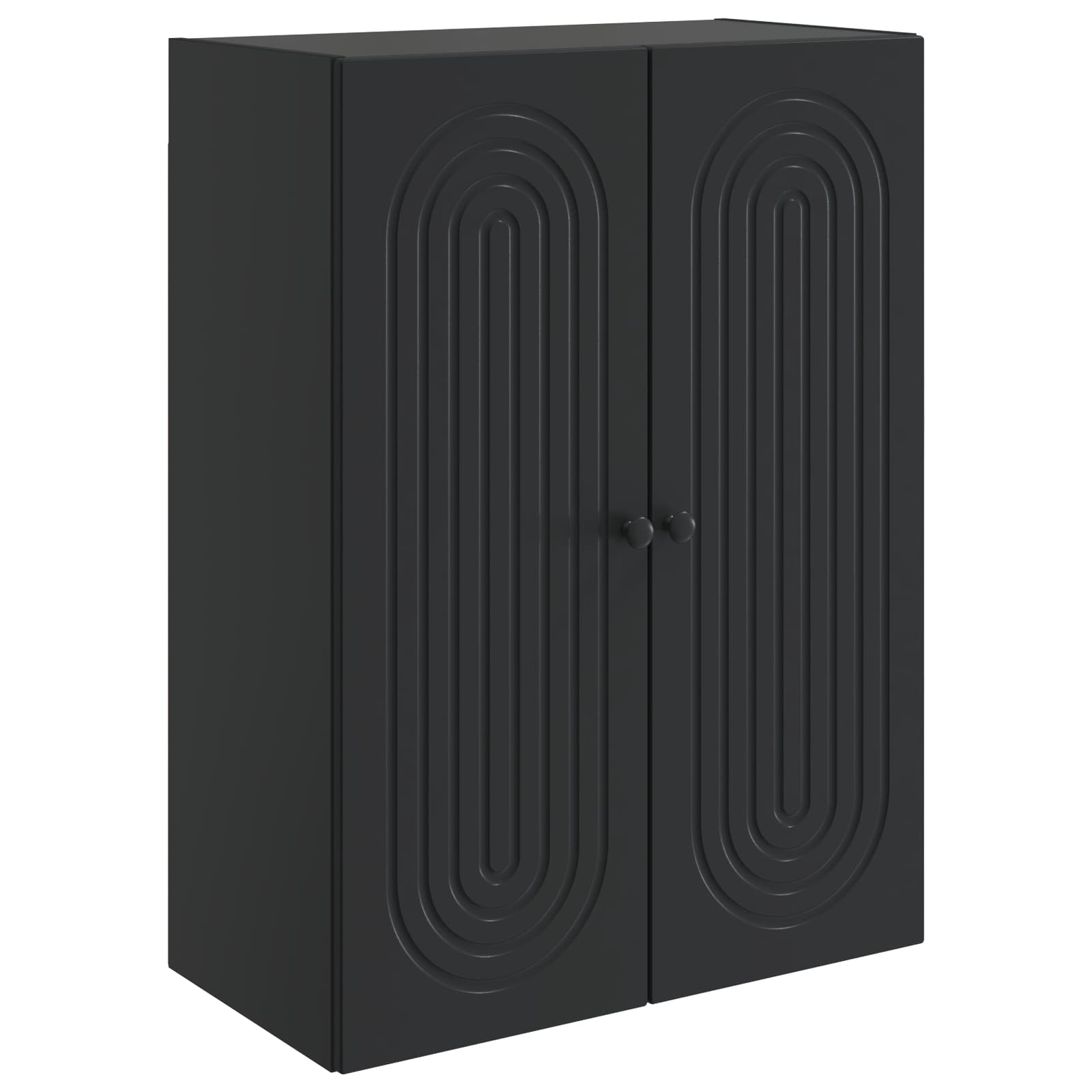 Armoire Murale Noir 66 x 34,5 x 90 cm Bois d'ingénierie - XIOS