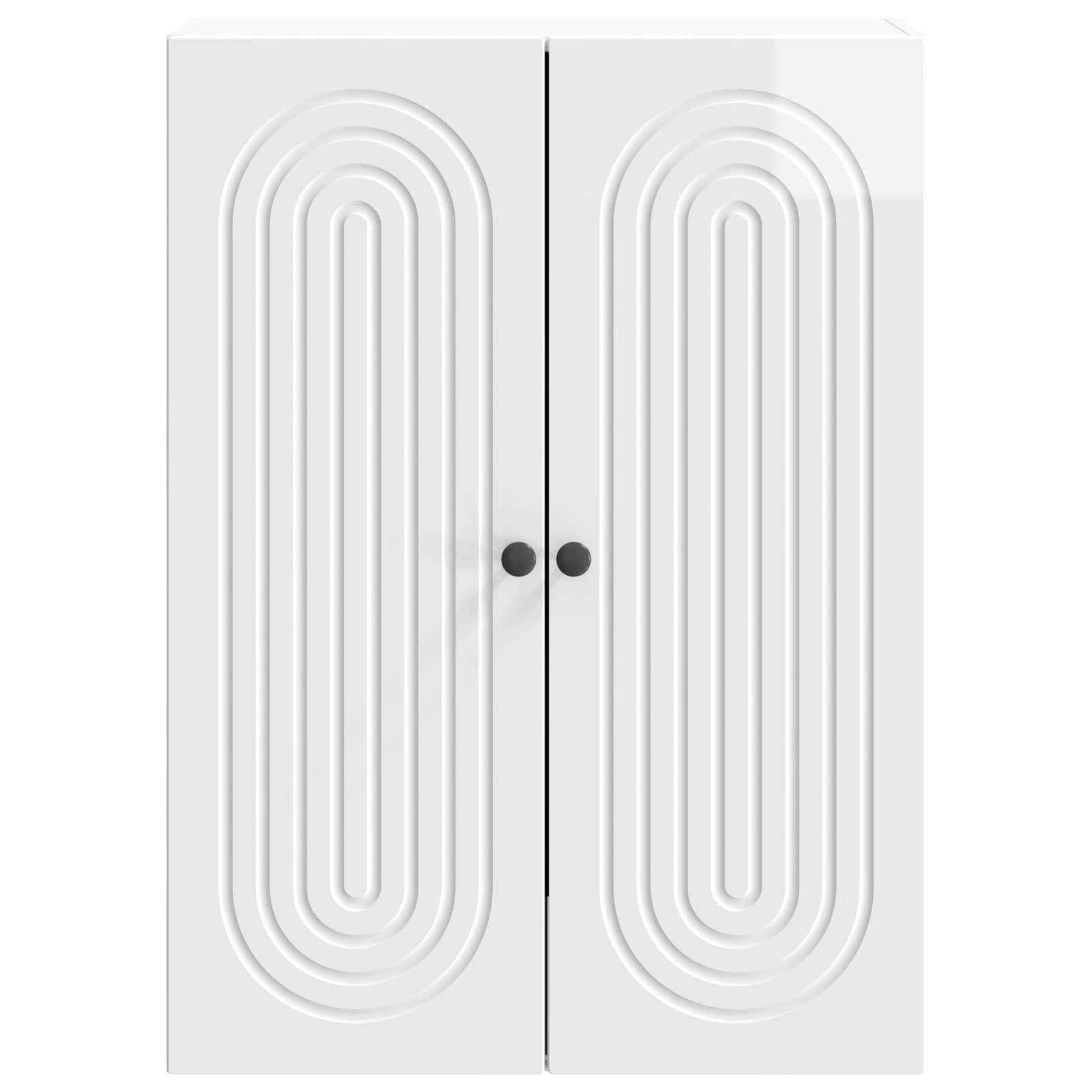 Armoire Murale Blanc brillant 66 x 34,5 x 90 cm - XIOS