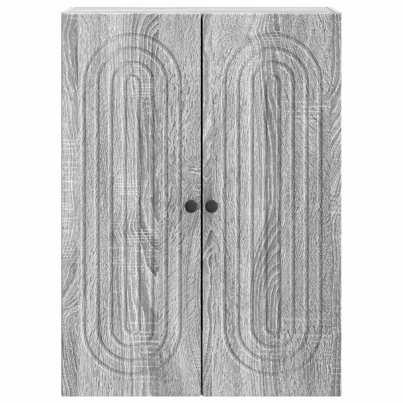 Armoire Murale Sonoma gris 66 x 34,5 x 90 cm Bois d'ingénierie - XIOS