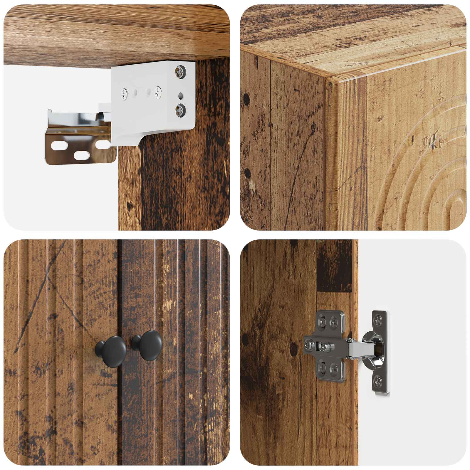Armoire Murale Bois ancien 66 x 34,5 x 90 cm Bois d'ingénierie - XIOS