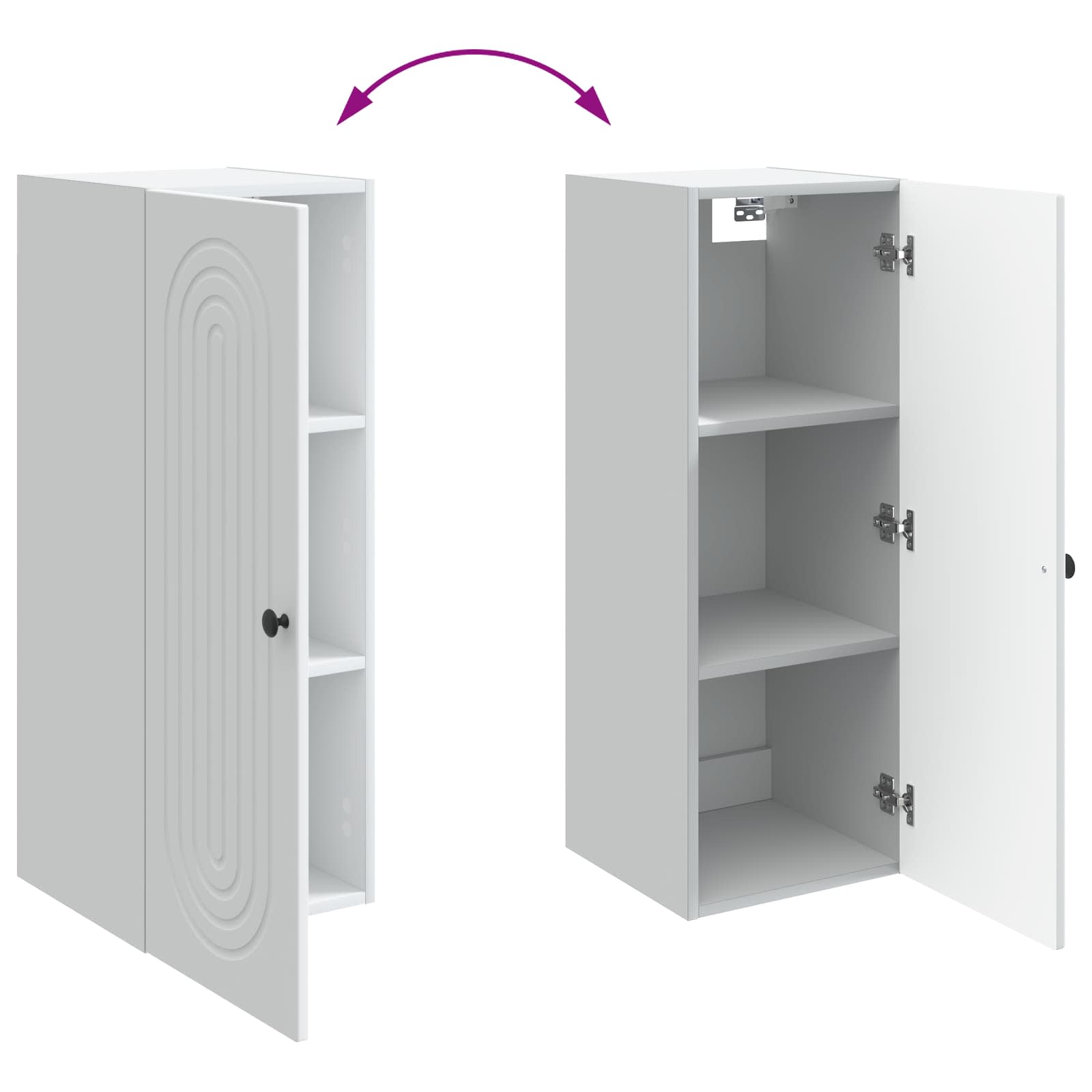 Armoire Murale Blanc 33 x 34,5 x 90 cm Bois d'ingénierie - XIOS