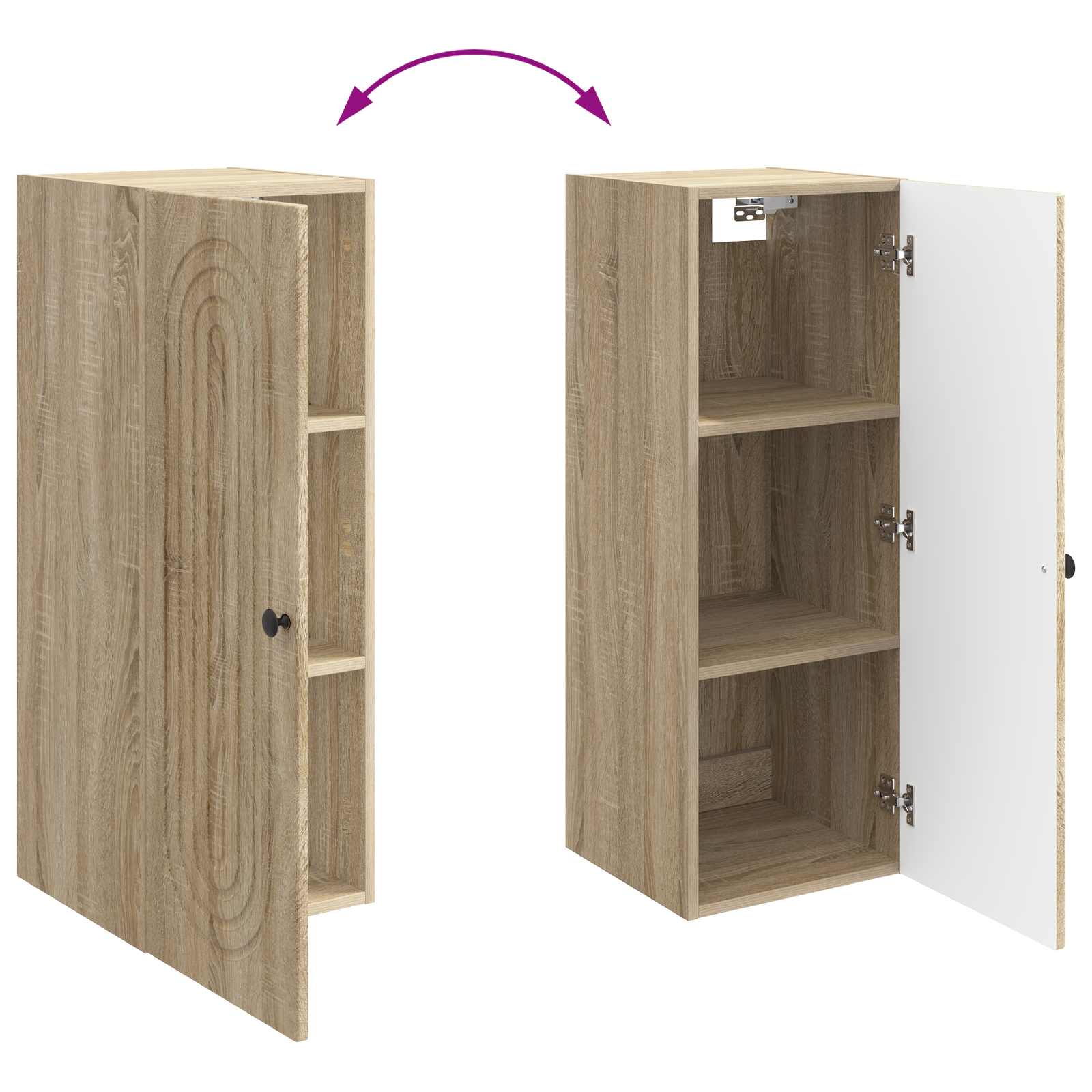 Armoire Murale Chêne Sonoma 33 x 34,5 x 90 cm Bois d'ingénierie - XIOS