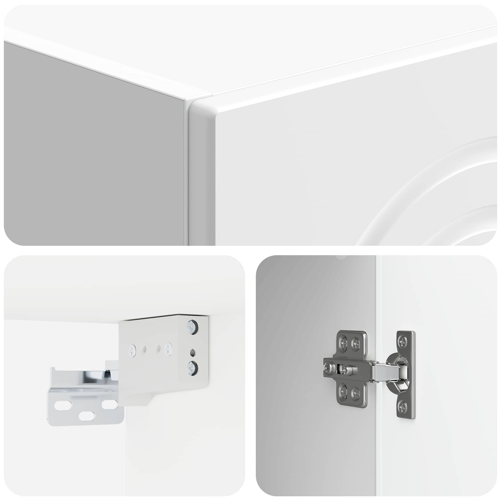 Armoire Murale Blanc brillant 33 x 34,5 x 90 cm - XIOS