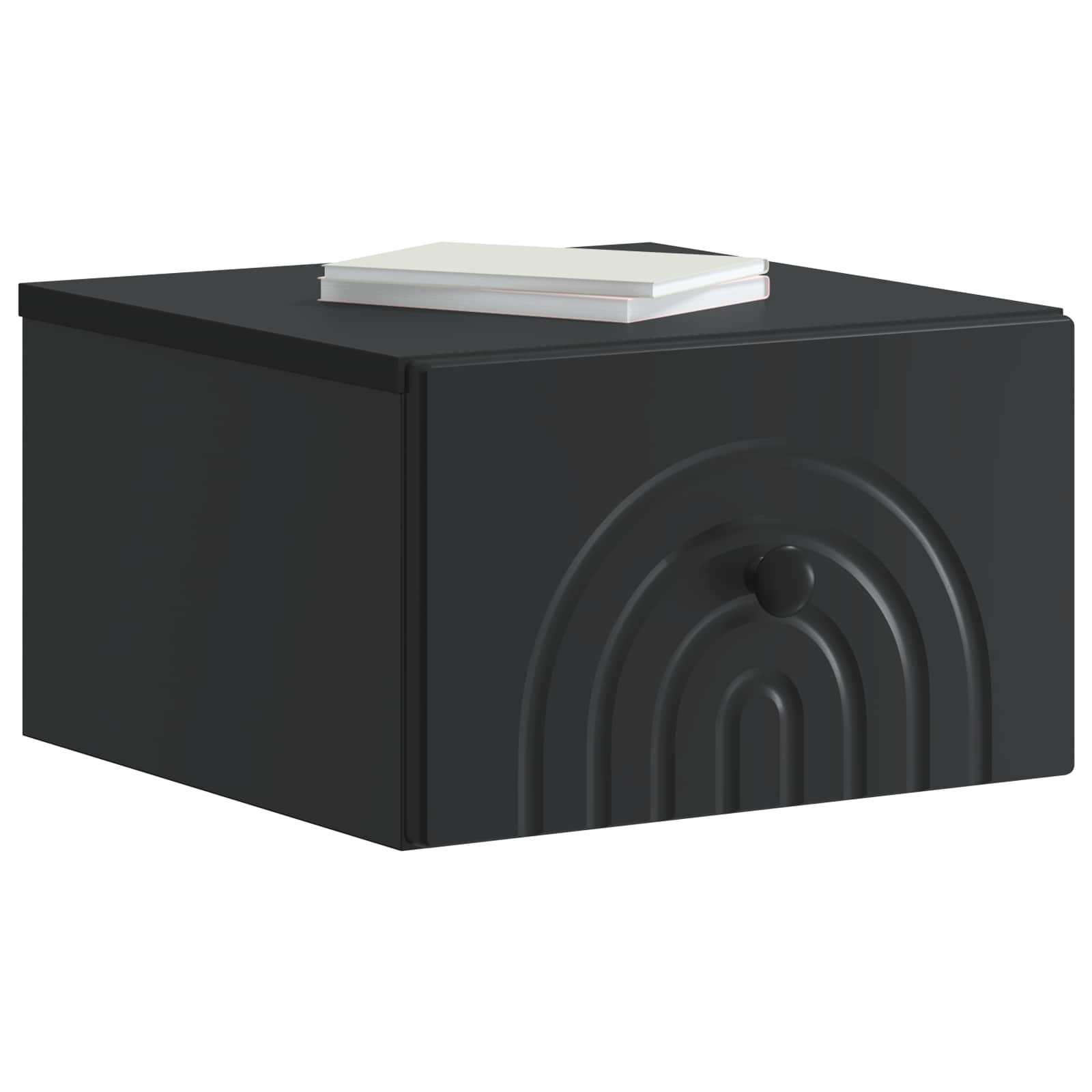 Cabinet de chevet mural 2 pcs Noir 33 x 34,5 x 20 cm - XIOS