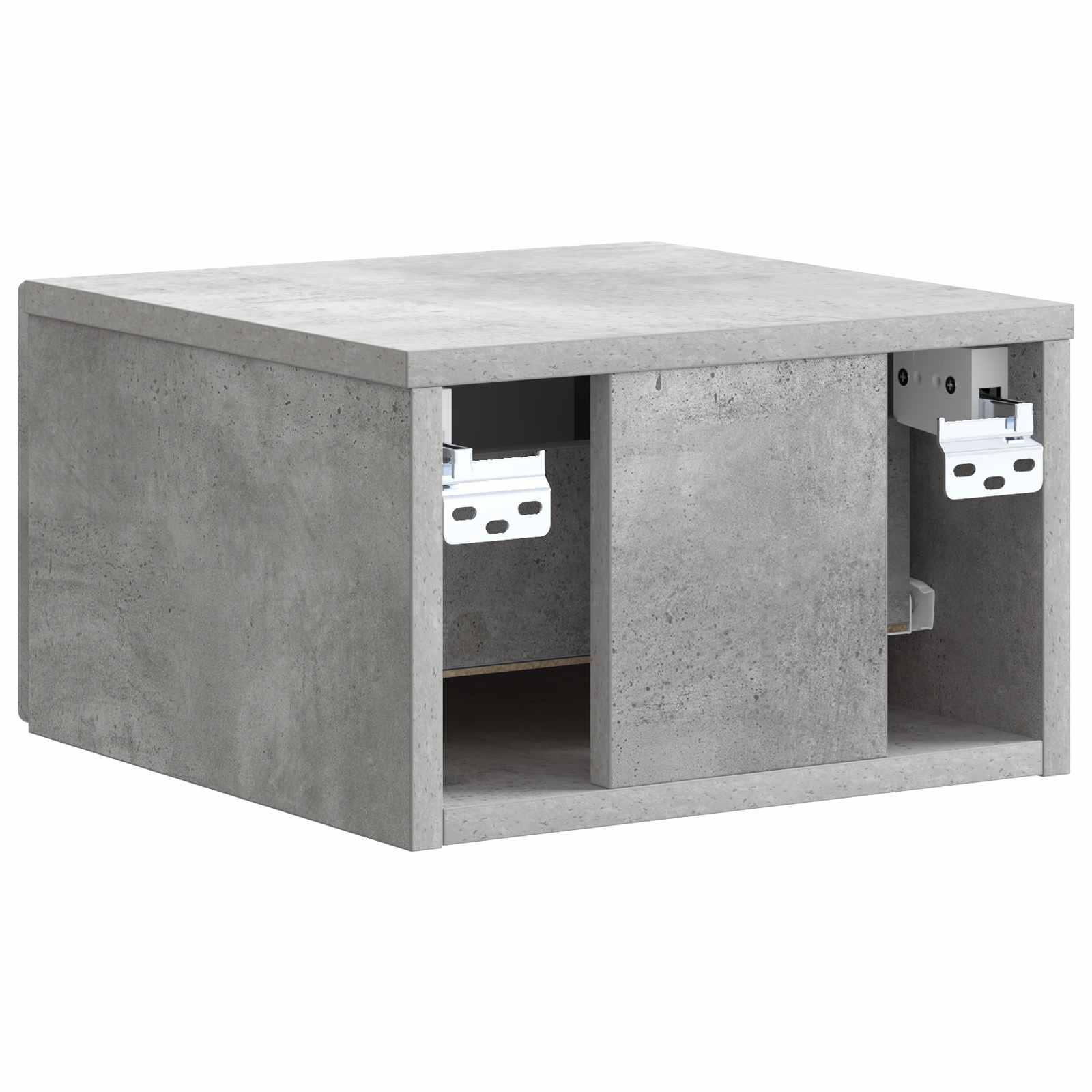 Cabinet de chevet mural 2 pcs Gris béton 33 x 34,5 x 20 cm - XIOS