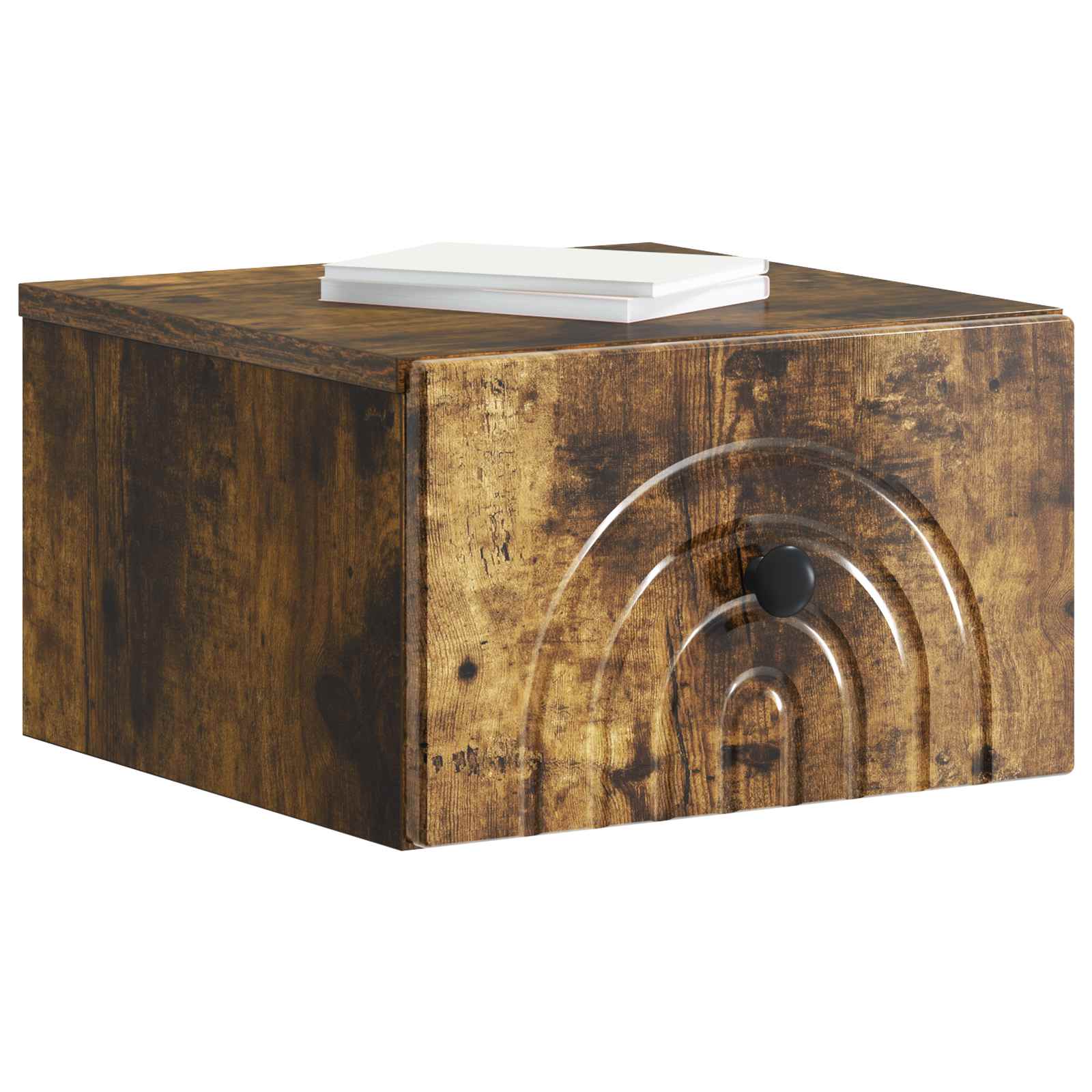 Cabinet de chevet mural 2 pcs Chêne fumé 33 x 34,5 x 20 cm - XIOS