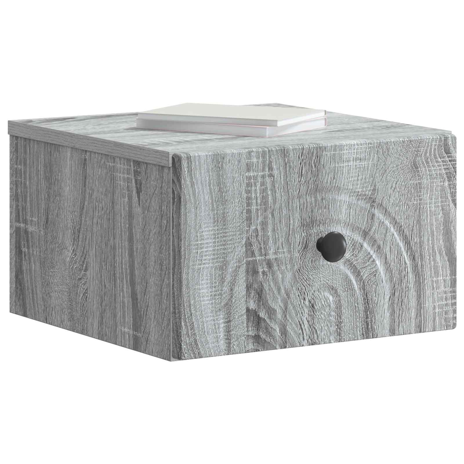 Cabinet de chevet mural 2 pcs Sonoma gris 33 x 34,5 x 20 cm - XIOS