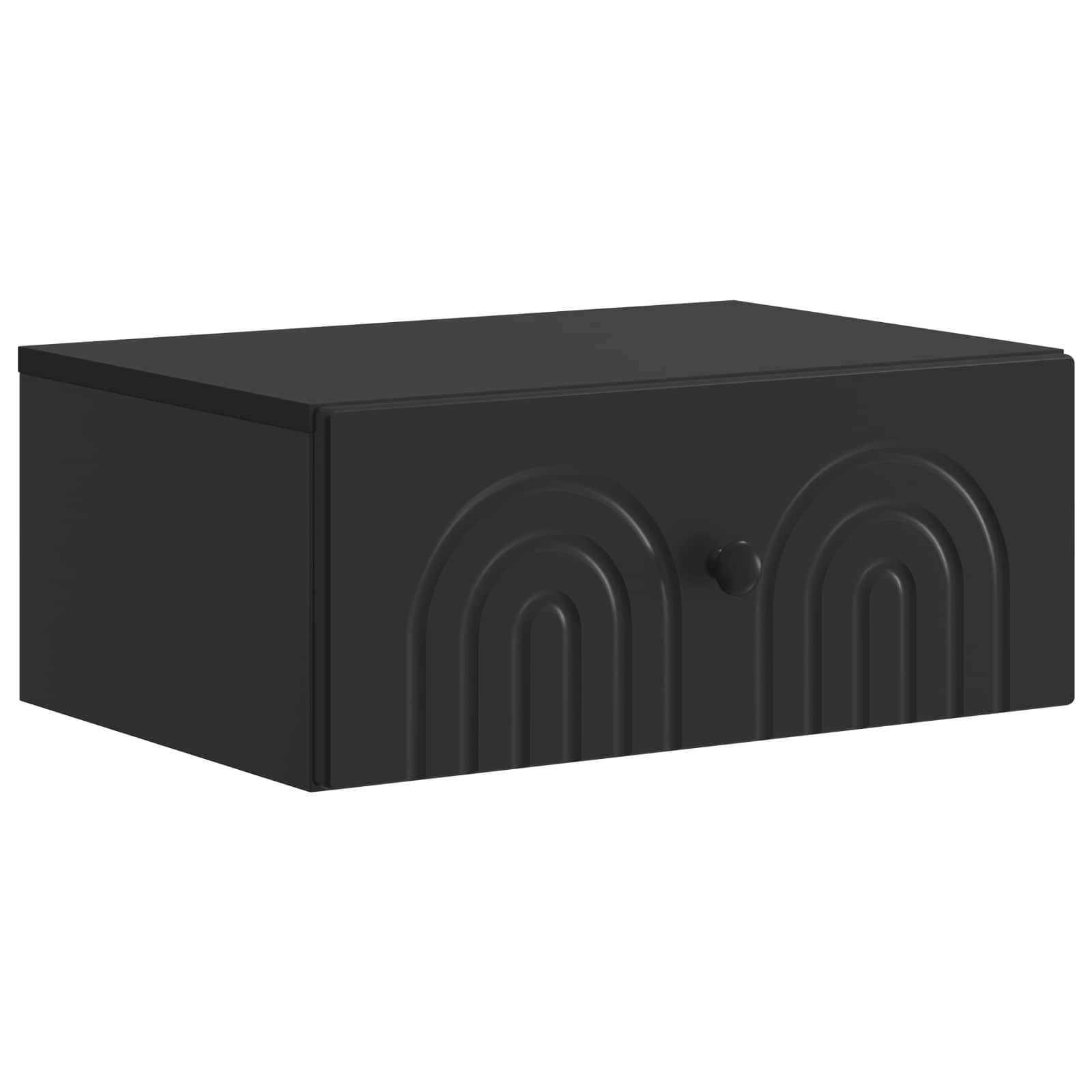 Cabinet de chevet mural 2 pcs Noir 49 x 34,5 x 20 cm - XIOS