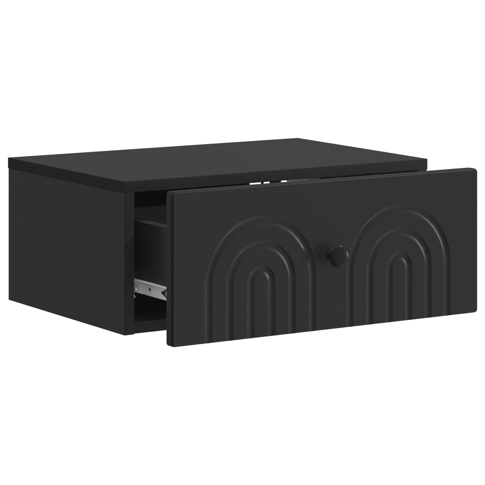 Cabinet de chevet mural 2 pcs Noir 49 x 34,5 x 20 cm - XIOS
