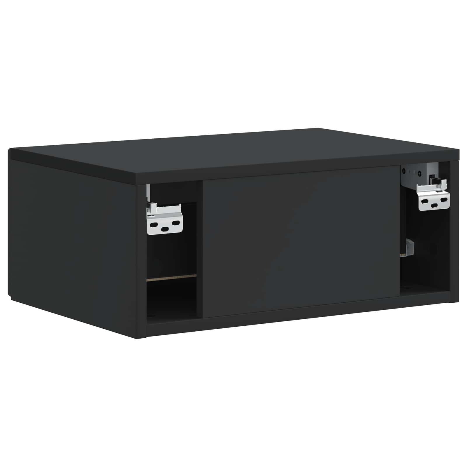 Cabinet de chevet mural 2 pcs Noir 49 x 34,5 x 20 cm - XIOS