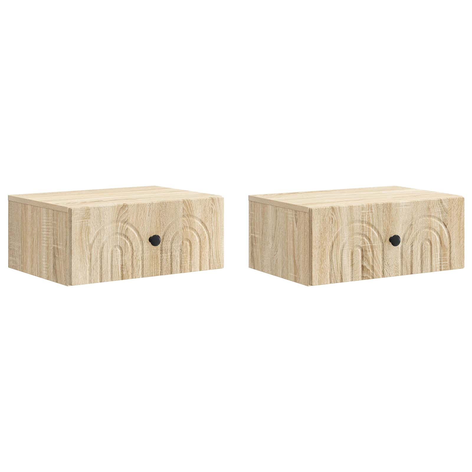 Cabinet de chevet mural 2 pcs Chêne Sonoma 49 x 34,5 x 20 cm - XIOS