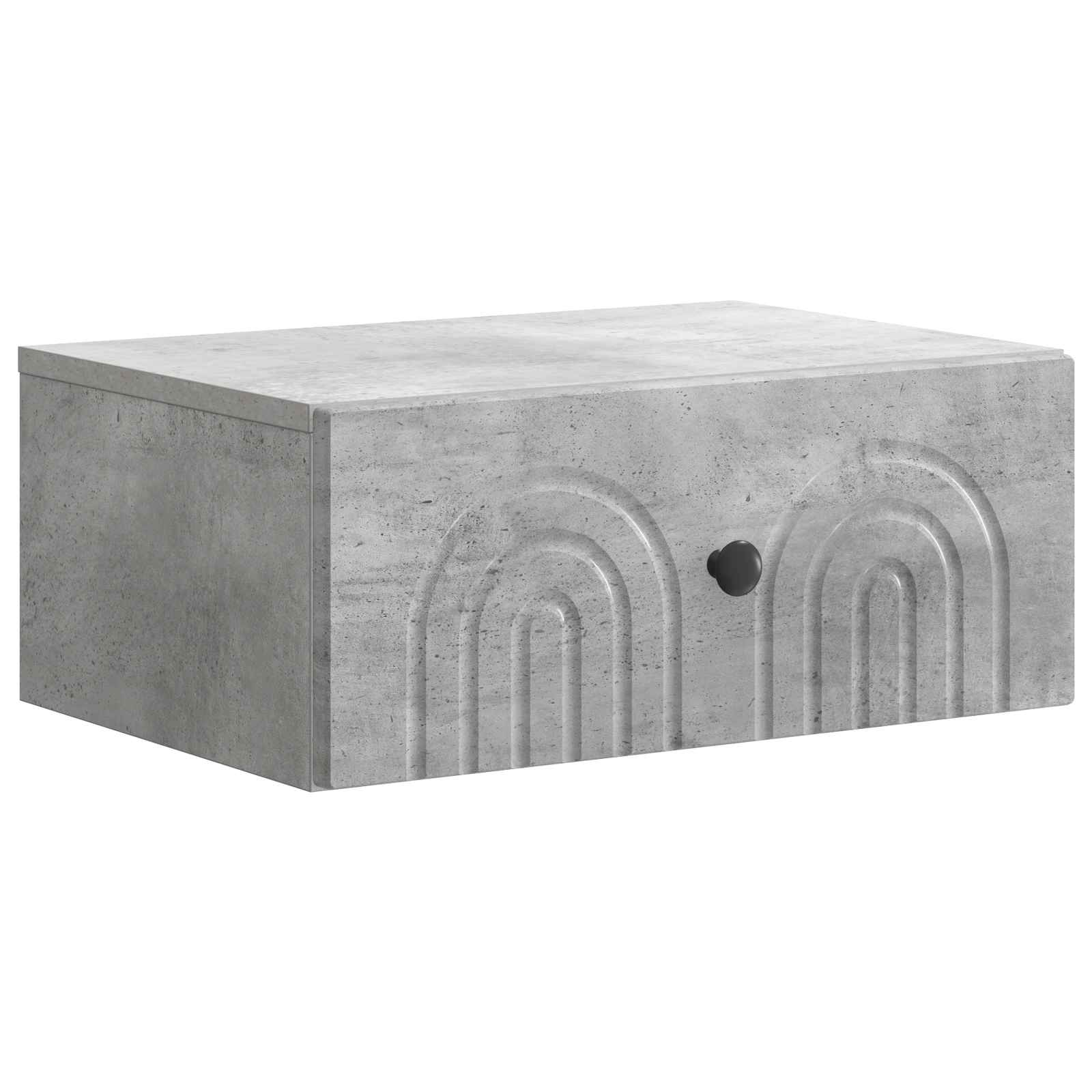 Cabinet de chevet mural 2 pcs Gris béton 49 x 34,5 x 20 cm - XIOS