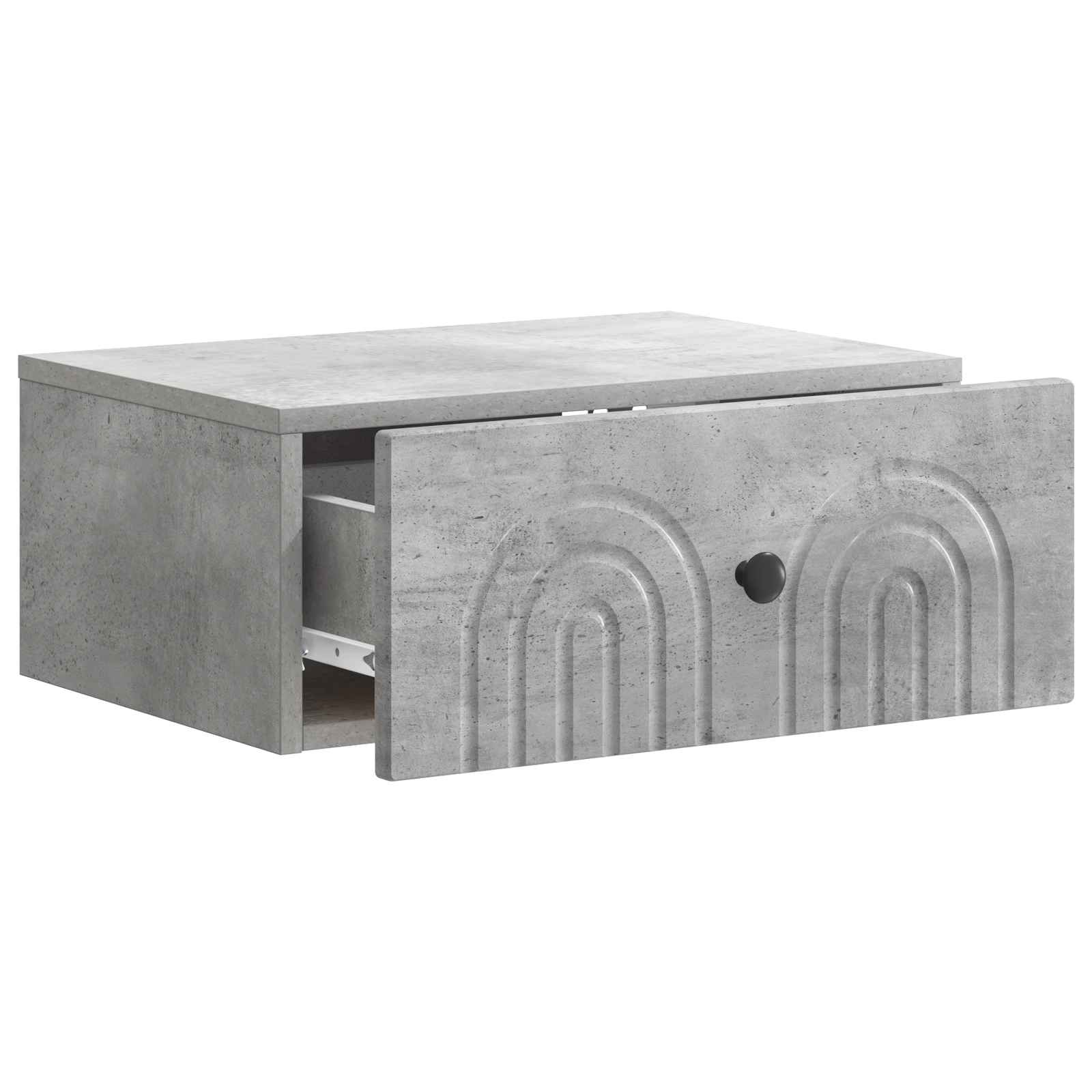Cabinet de chevet mural 2 pcs Gris béton 49 x 34,5 x 20 cm - XIOS