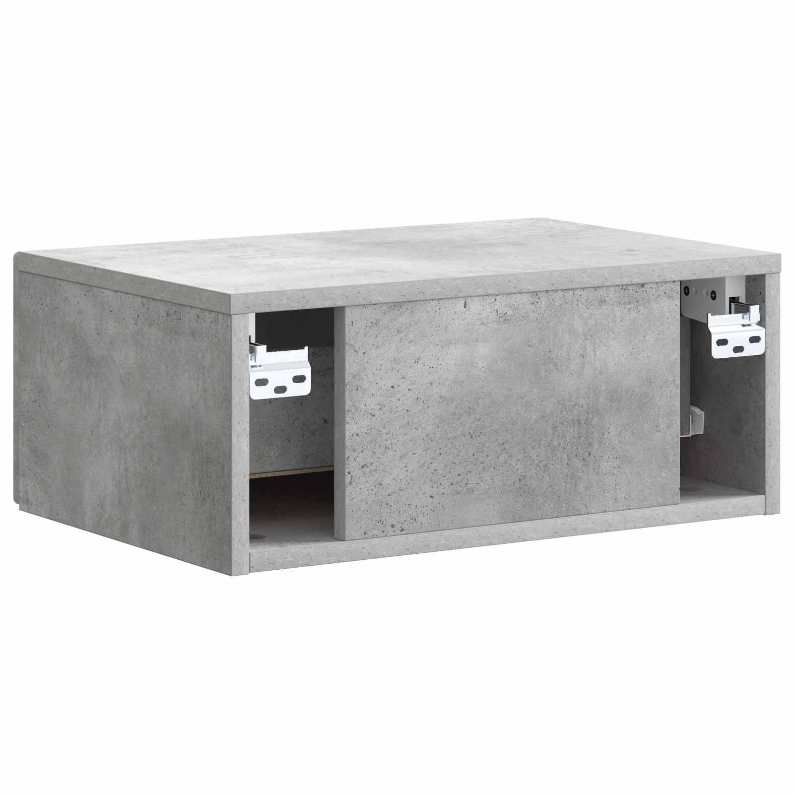 Cabinet de chevet mural 2 pcs Gris béton 49 x 34,5 x 20 cm - XIOS