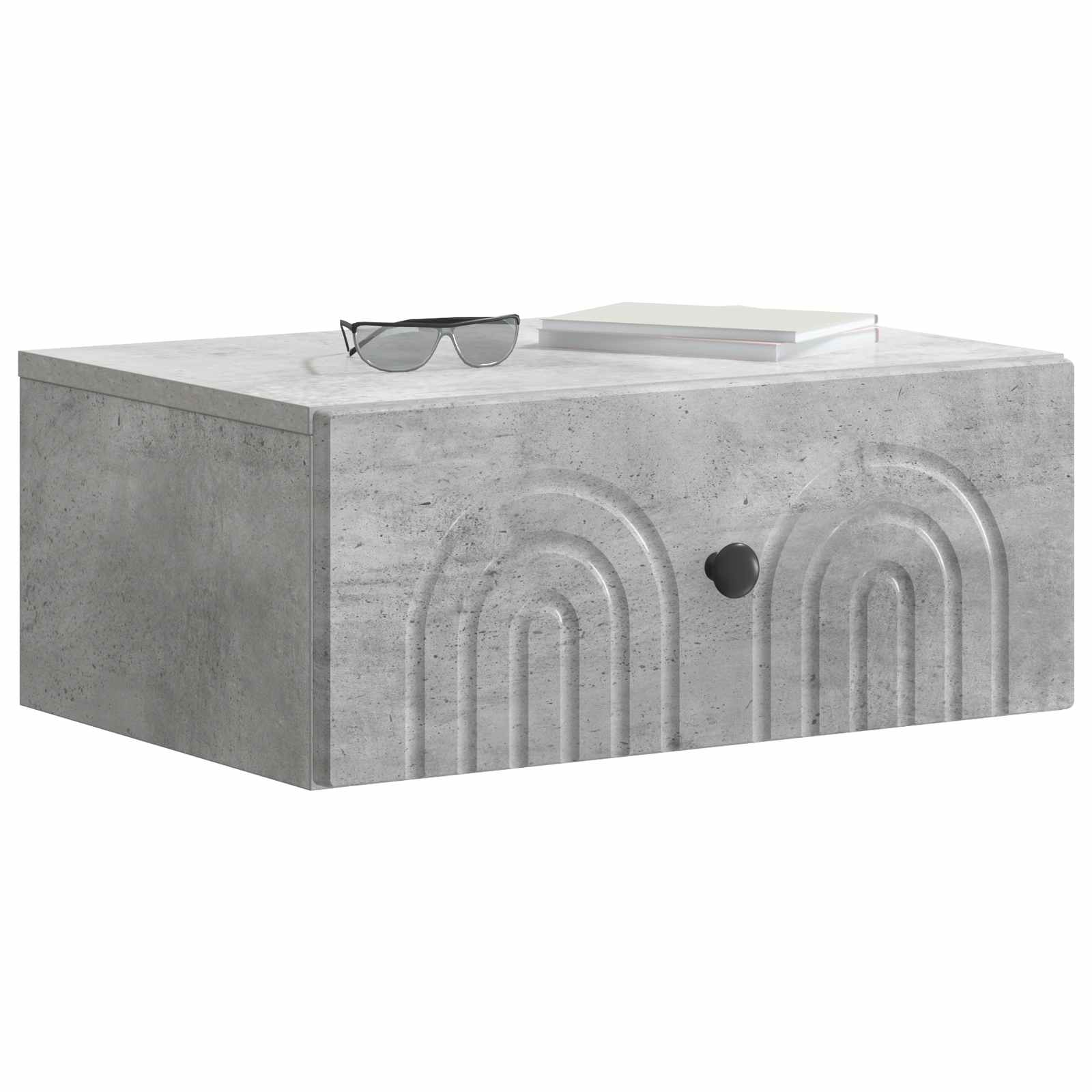 Cabinet de chevet mural 2 pcs Gris béton 49 x 34,5 x 20 cm - XIOS