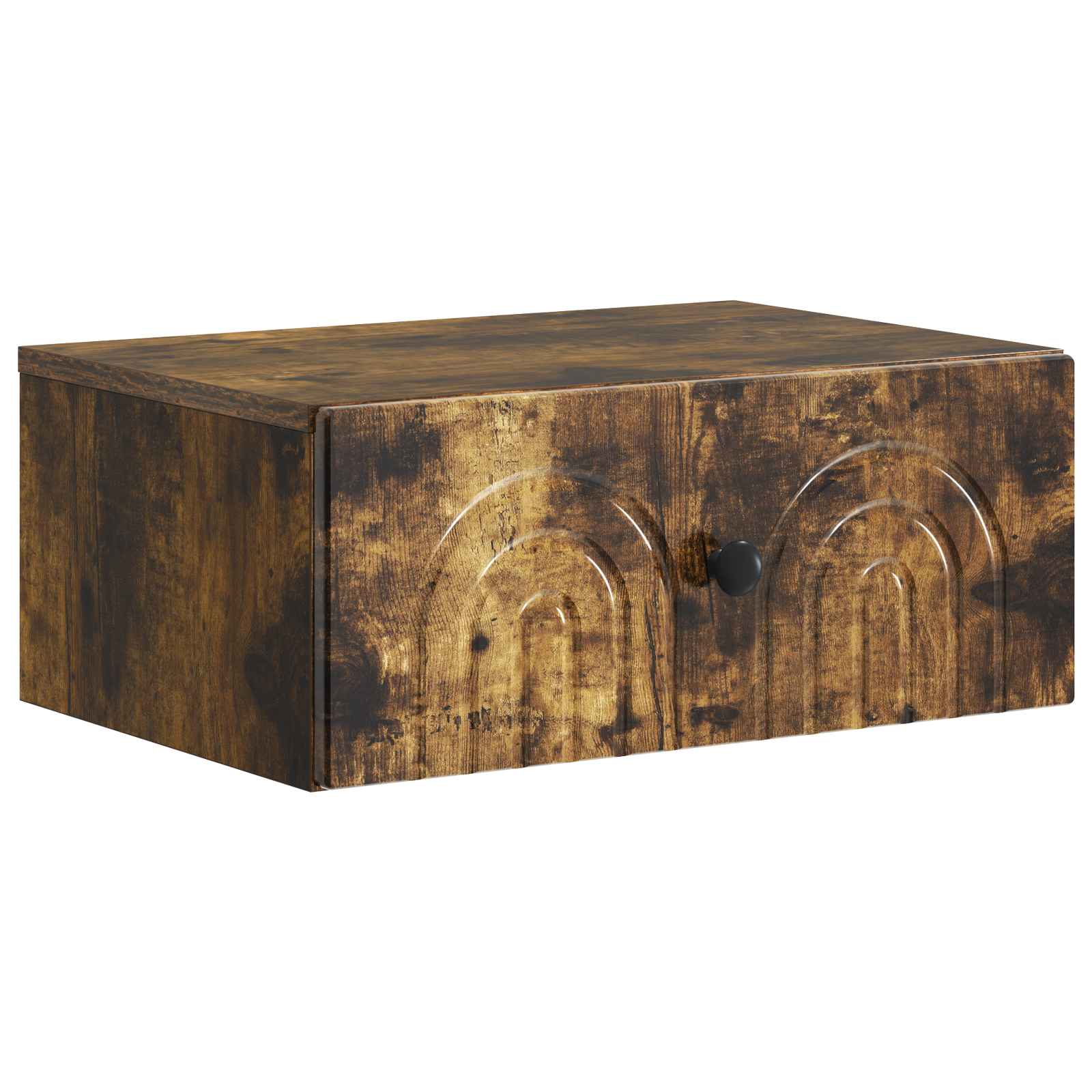 Cabinet de chevet mural 2 pcs Chêne fumé 49 x 34,5 x 20 cm - XIOS