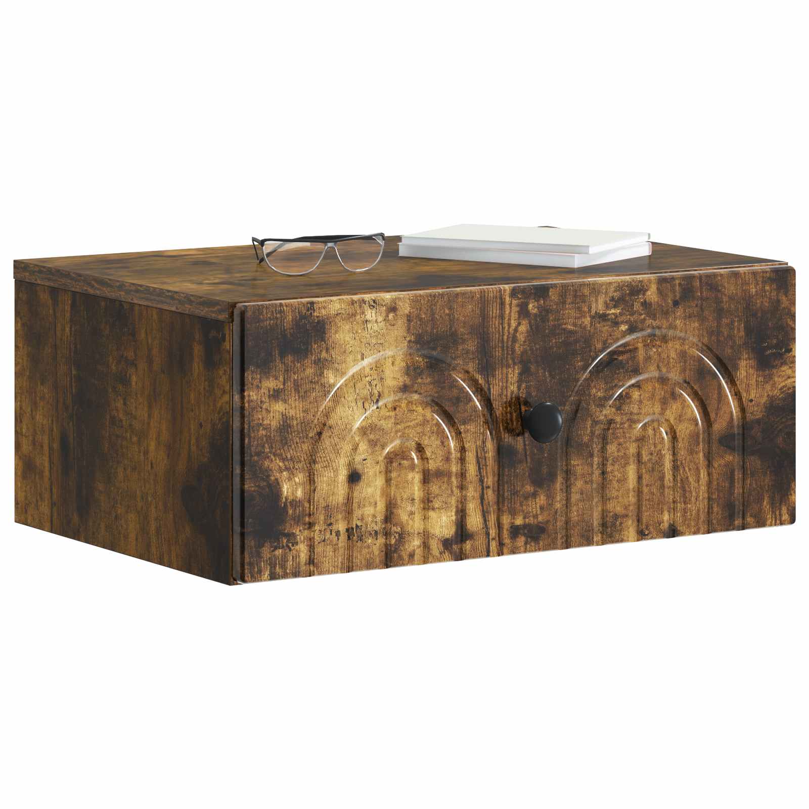 Cabinet de chevet mural 2 pcs Chêne fumé 49 x 34,5 x 20 cm - XIOS