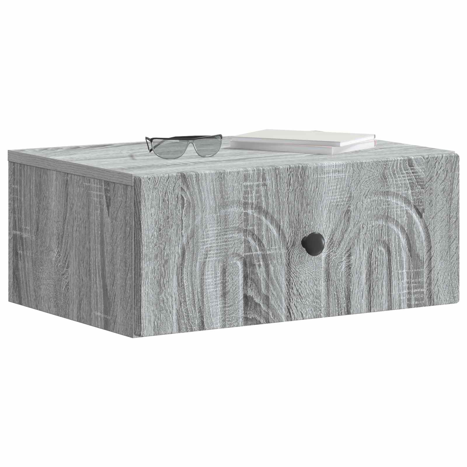 Cabinet de chevet mural 2 pcs Sonoma gris 49 x 34,5 x 20 cm - XIOS