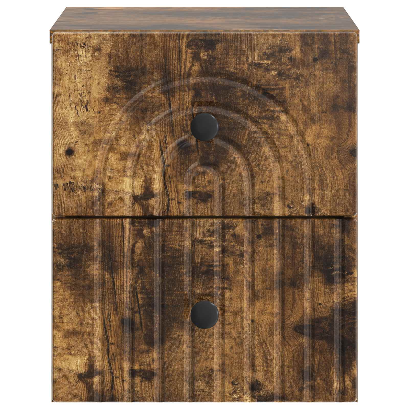 Cabinet de chevet mural 2 pcs Chêne fumé 33 x 34,5 x 40 cm - XIOS