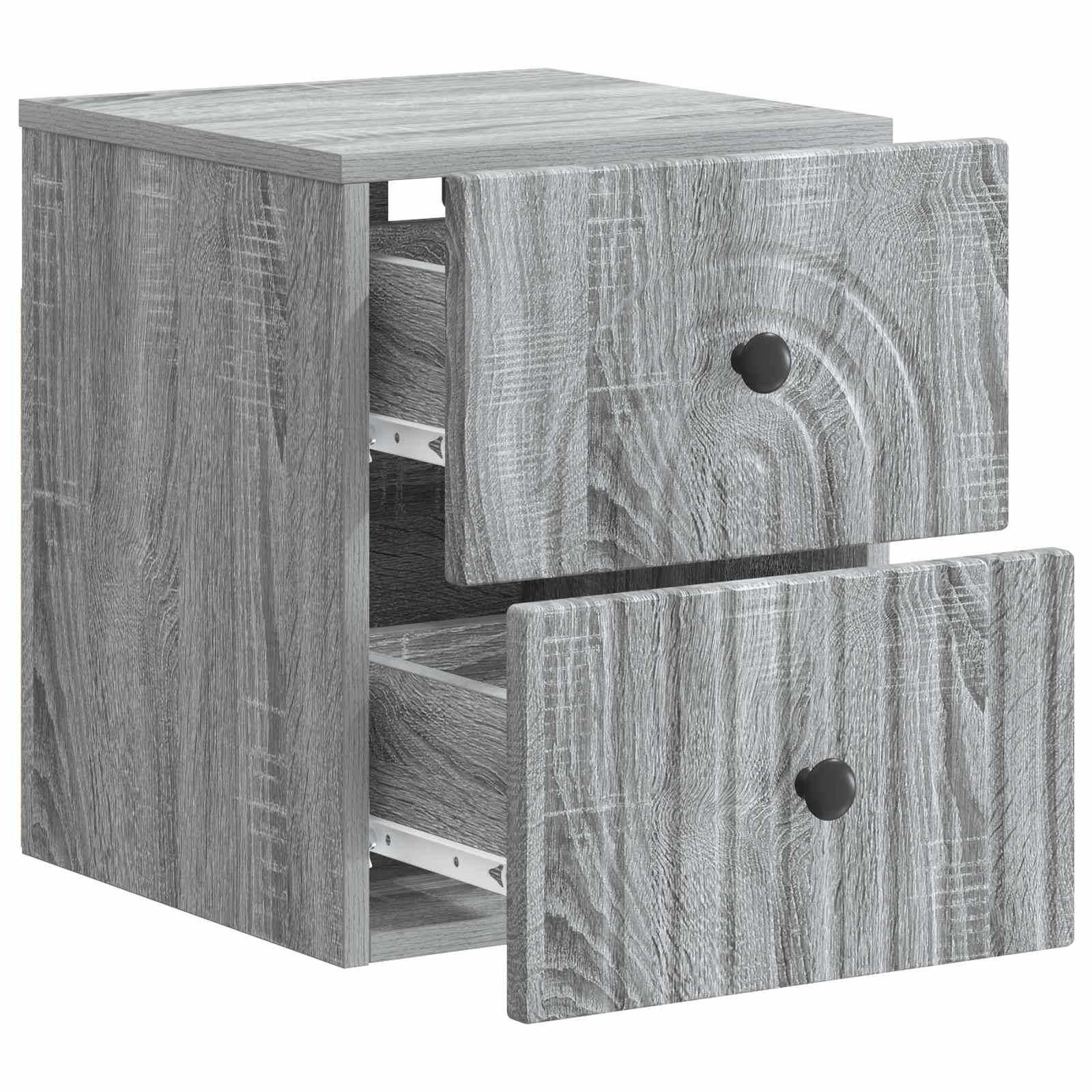 Cabinet de chevet mural 2 pcs Sonoma gris 33 x 34,5 x 40 cm - XIOS