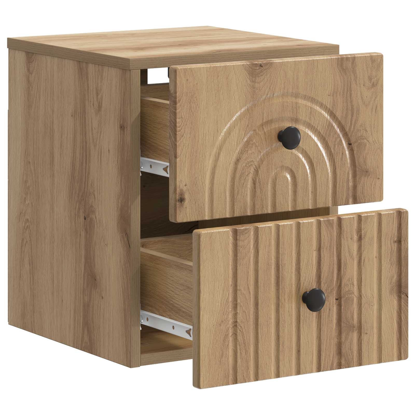 Cabinet de chevet mural 2 pcs Chêne artisanal 33 x 34,5 x 40 cm - XIOS