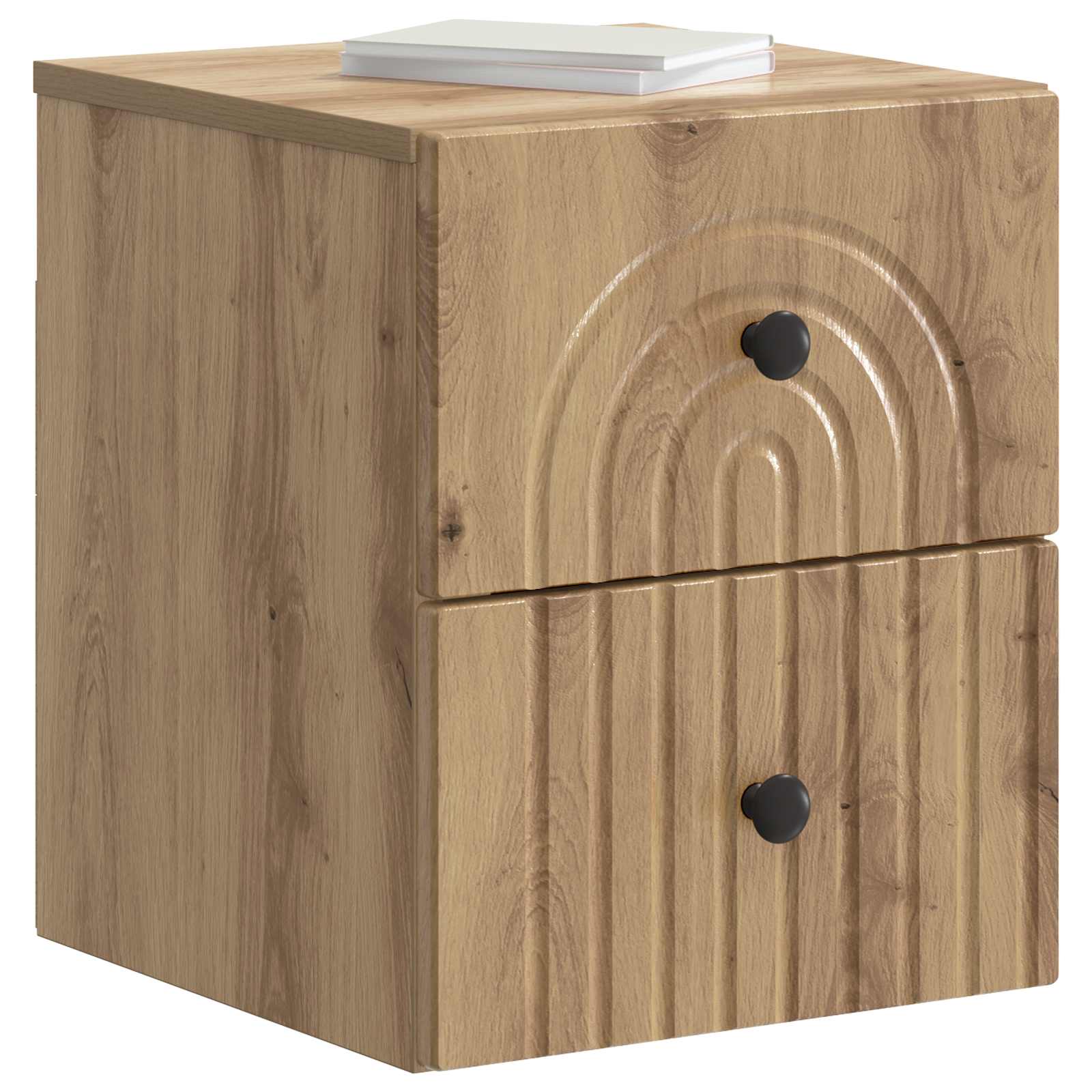 Cabinet de chevet mural 2 pcs Chêne artisanal 33 x 34,5 x 40 cm - XIOS