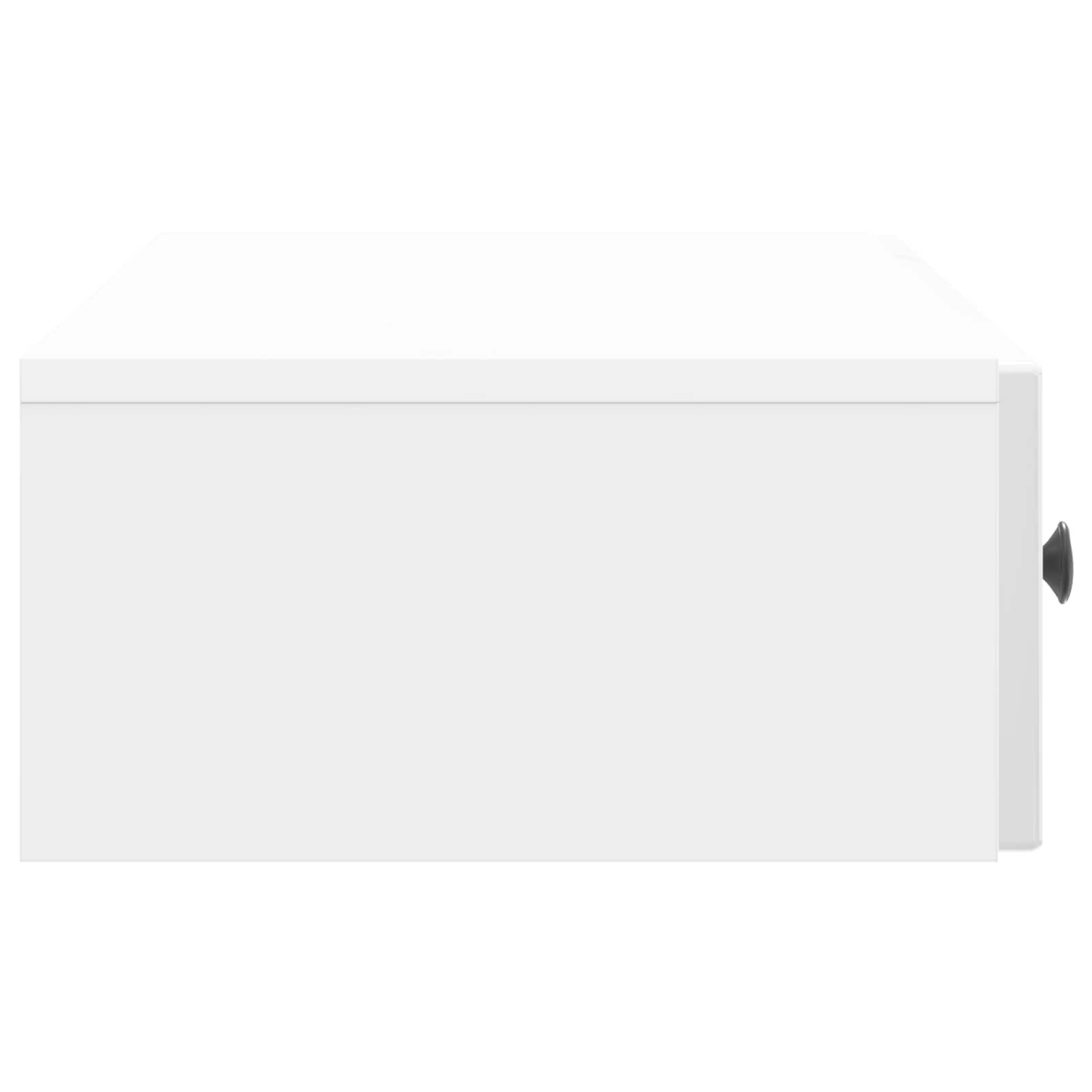 Table d'appoint murale Blanc brillant 87,5 x 34,5 x 17 cm - XIOS