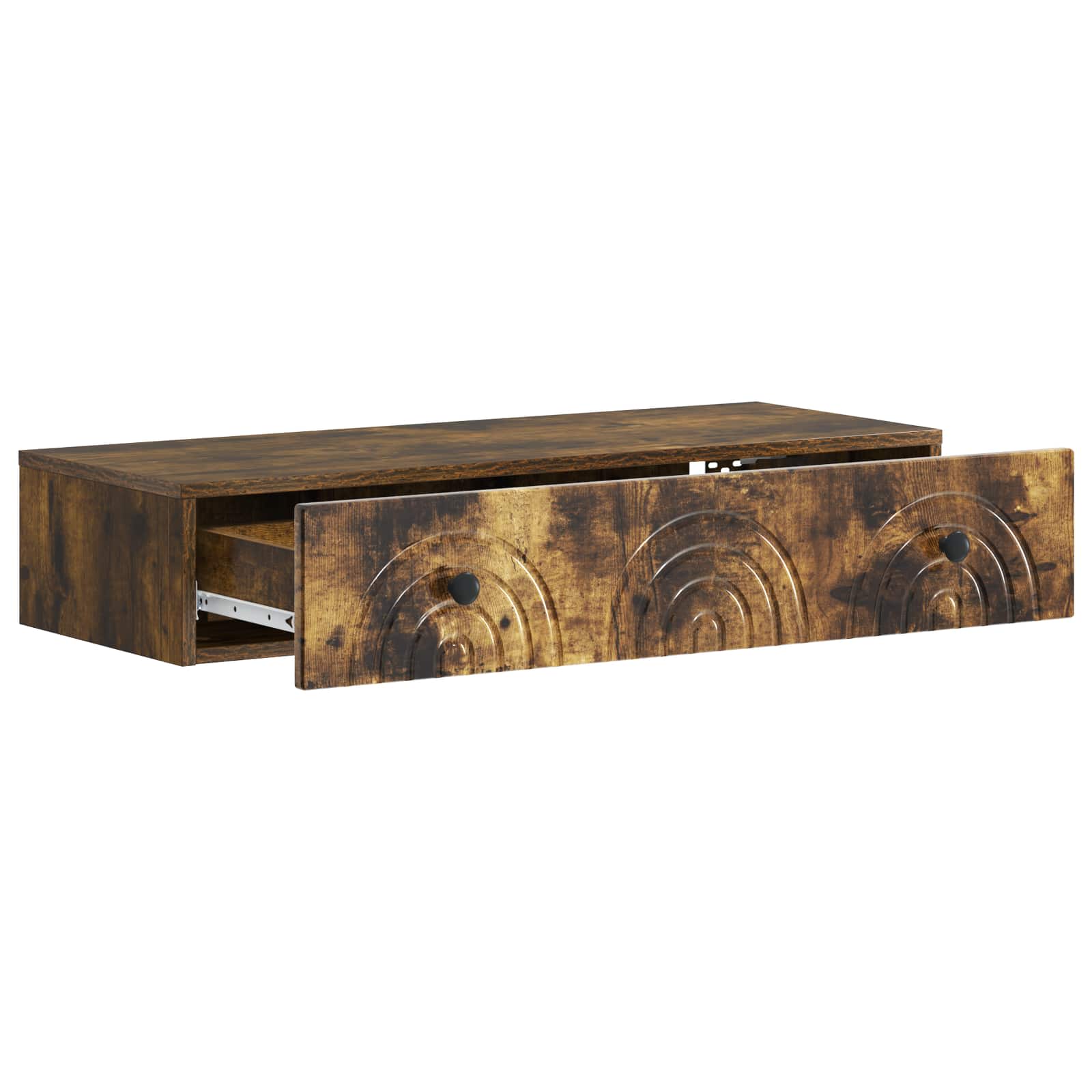 Table d'appoint murale Chêne fumé 87,5 x 34,5 x 17 cm - XIOS
