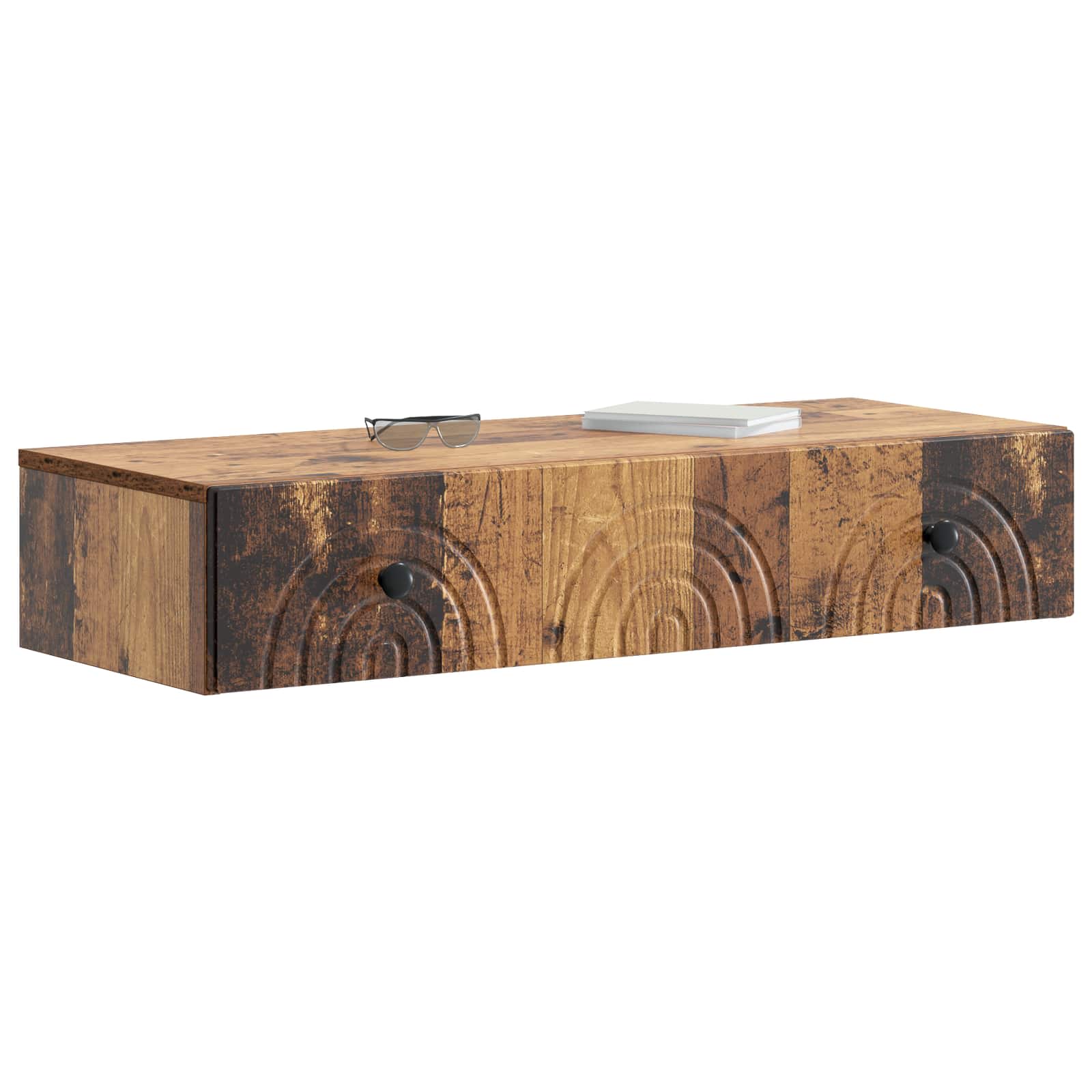 Table d'appoint murale Bois ancien 87,5 x 34,5 x 17 cm - XIOS