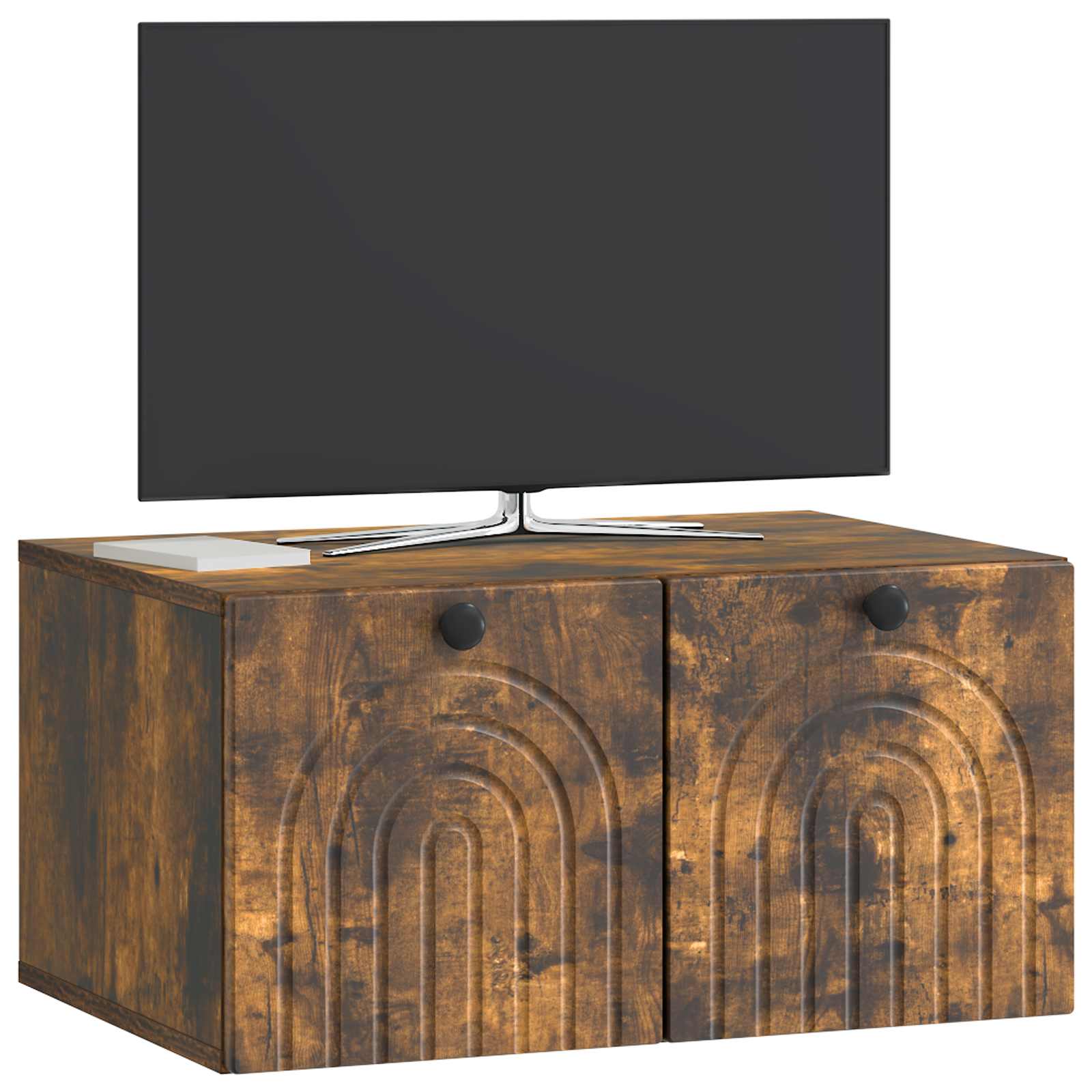 Meuble TV mural Chêne fumé 59,5 x 41 x 30 cm Bois d'ingénierie - XIOS
