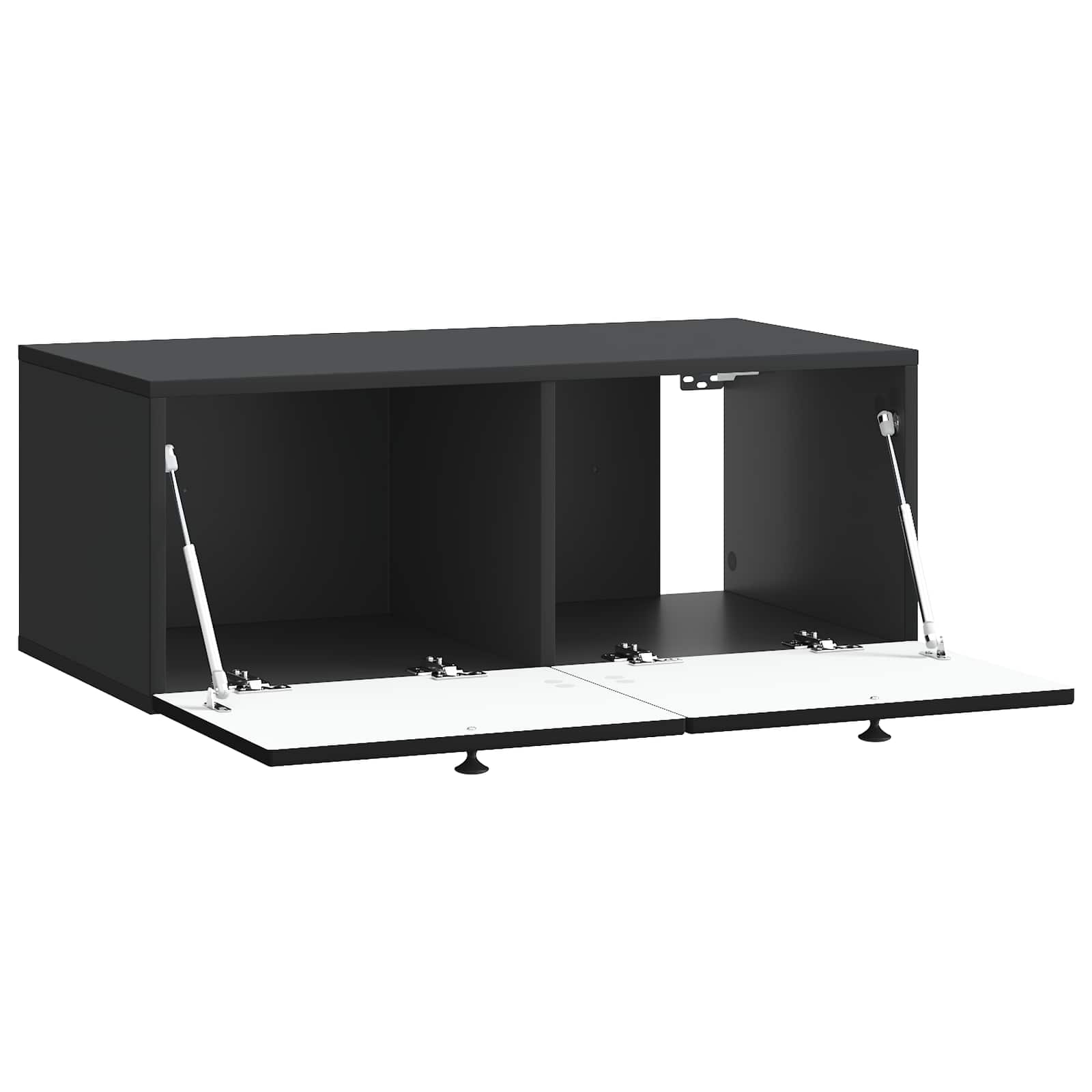 Meuble TV mural Noir 78,5 x 41 x 30 cm Bois d'ingénierie - XIOS