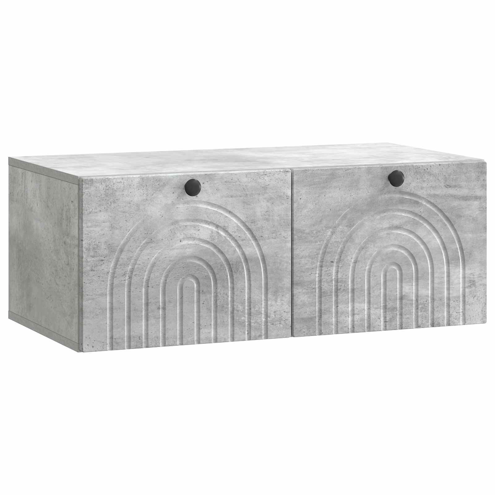 Meuble TV mural Gris béton 78,5 x 41 x 30 cm Bois d'ingénierie - XIOS