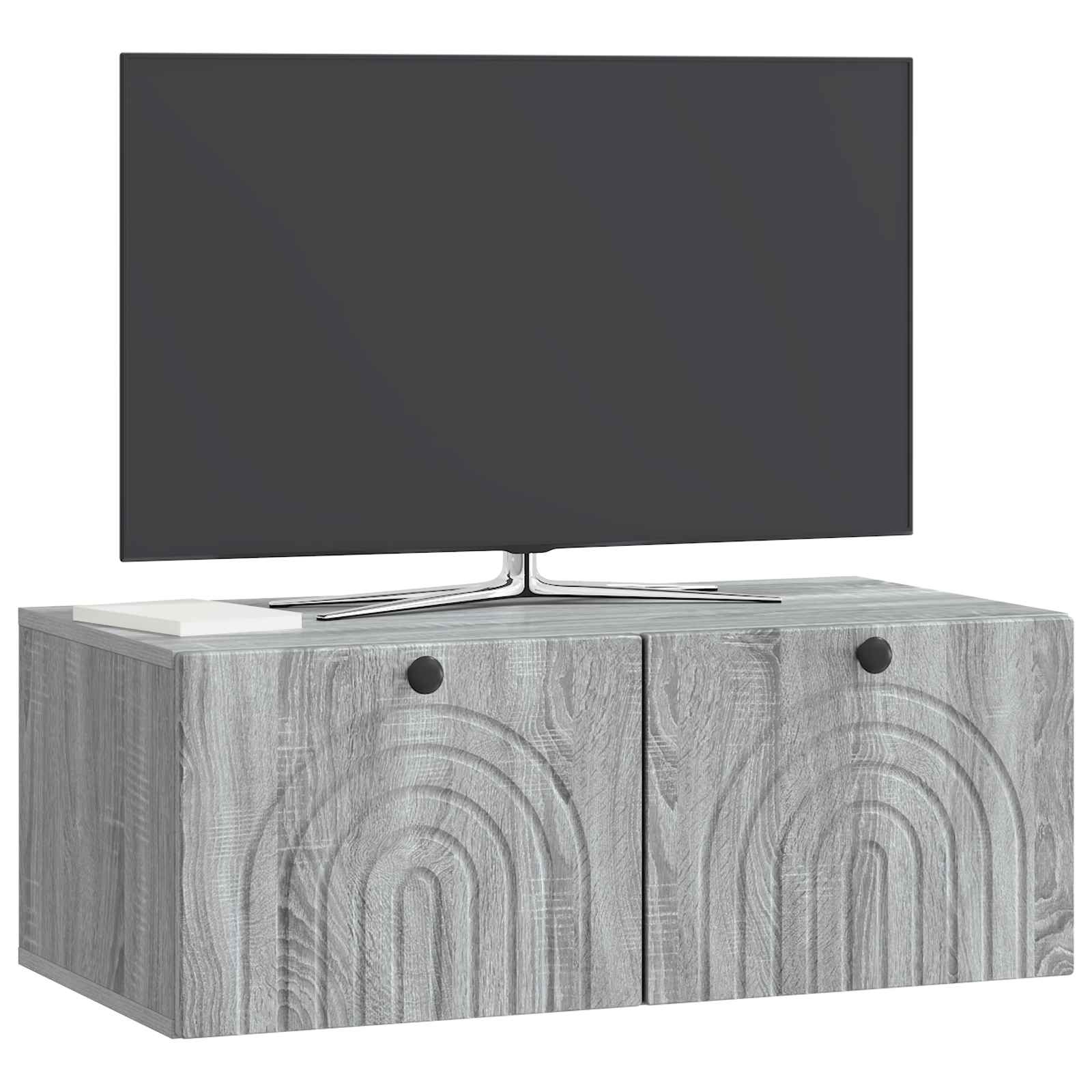Meuble TV mural Sonoma gris 78,5 x 41 x 30 cm Bois d'ingénierie - XIOS