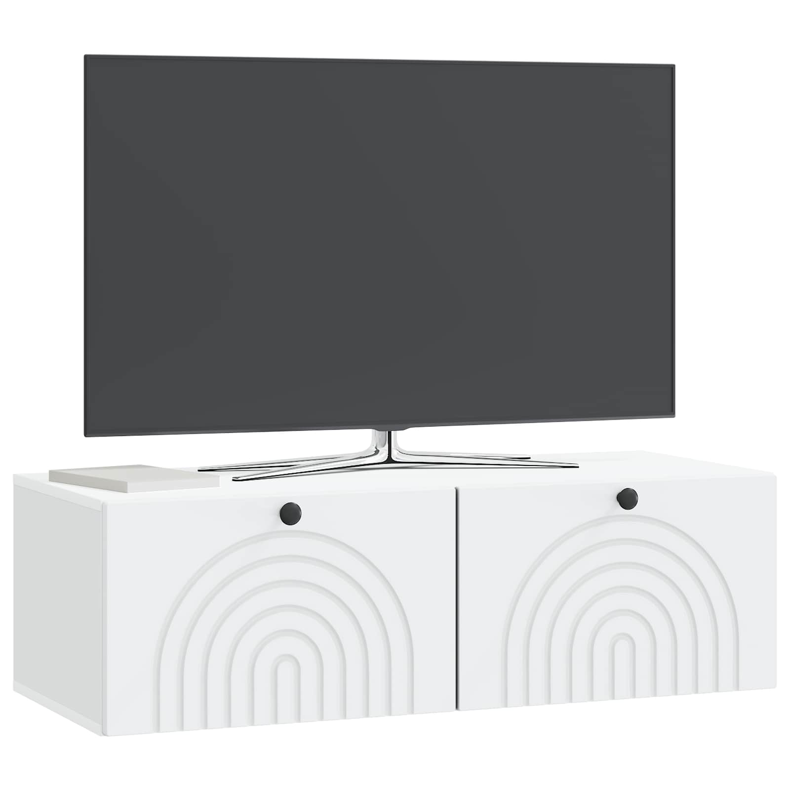 Meuble TV mural Blanc 99 x 41 x 30 cm Bois d'ingénierie - XIOS