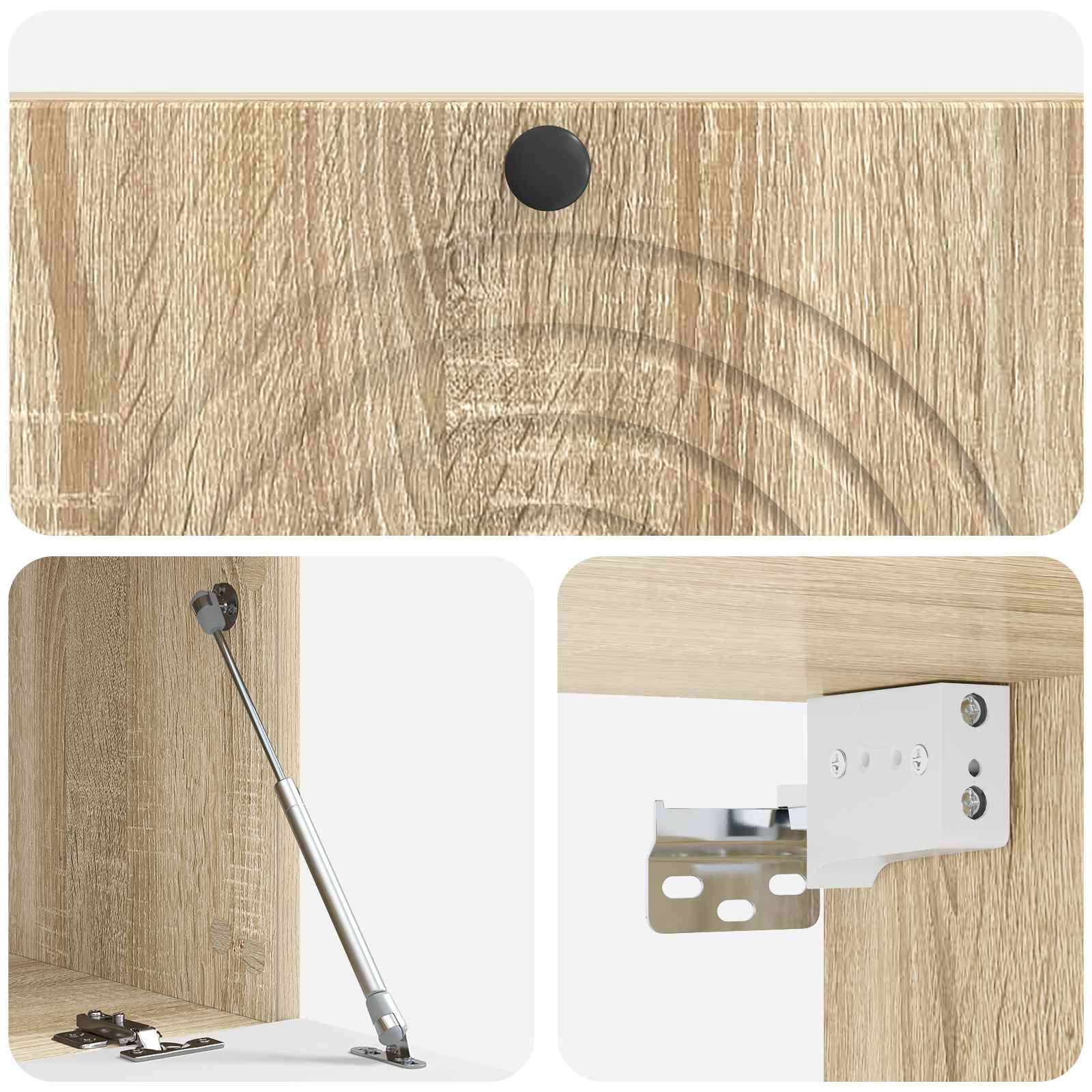Meuble TV mural Chêne Sonoma 98 x 41 x 30 cm Bois d'ingénierie - XIOS