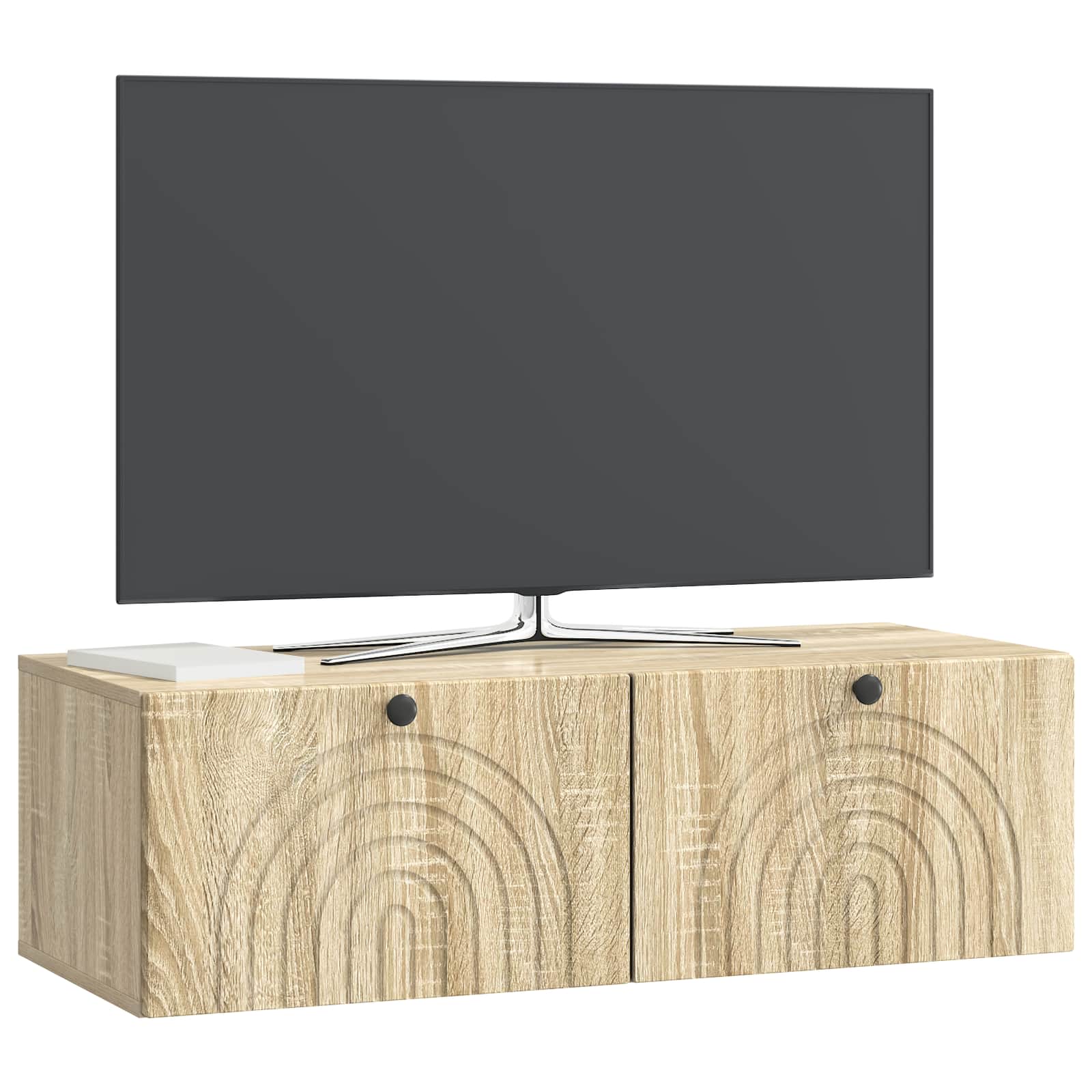 Meuble TV mural Chêne Sonoma 98 x 41 x 30 cm Bois d'ingénierie - XIOS