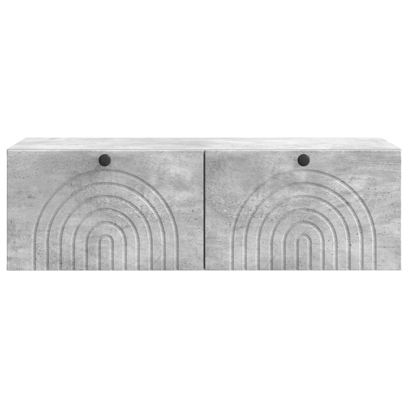 Meuble TV mural Gris béton 99 x 41 x 30 cm Bois d'ingénierie - XIOS