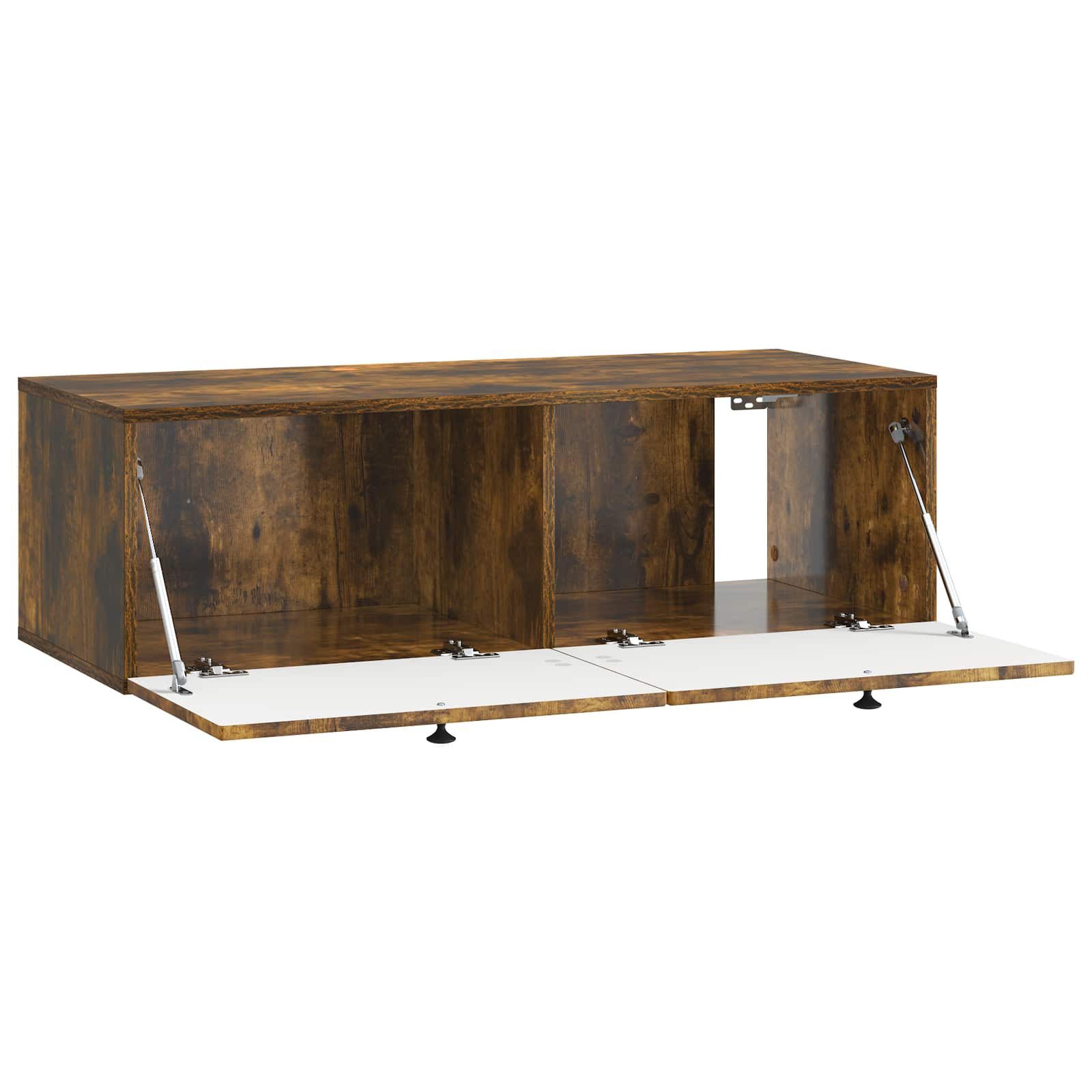 Meuble TV mural Chêne fumé 99 x 41 x 30 cm Bois d'ingénierie - XIOS