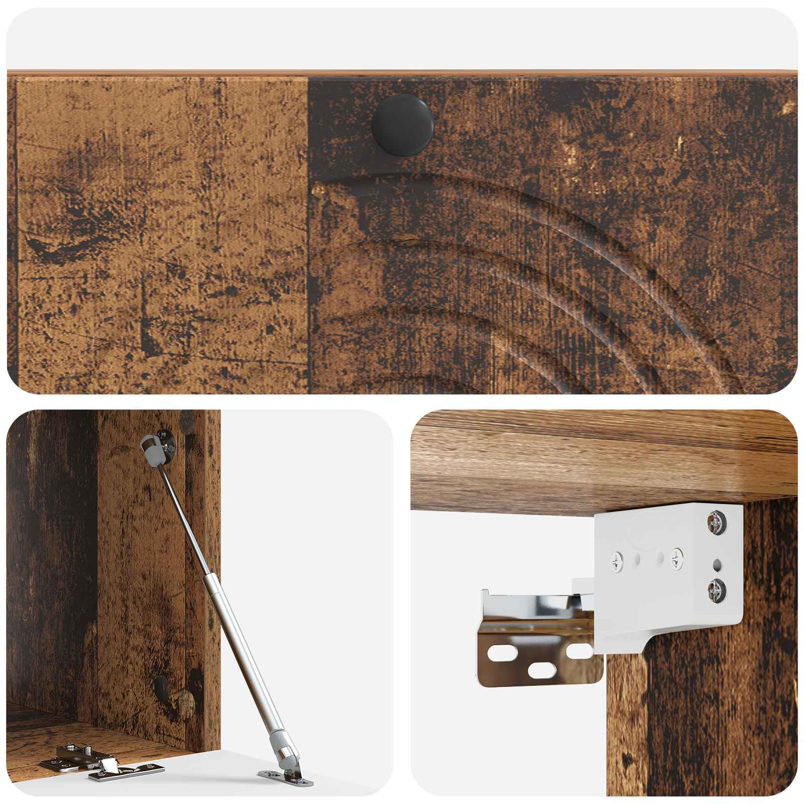 Meuble TV mural Bois ancien 99 x 41 x 30 cm Bois d'ingénierie - XIOS