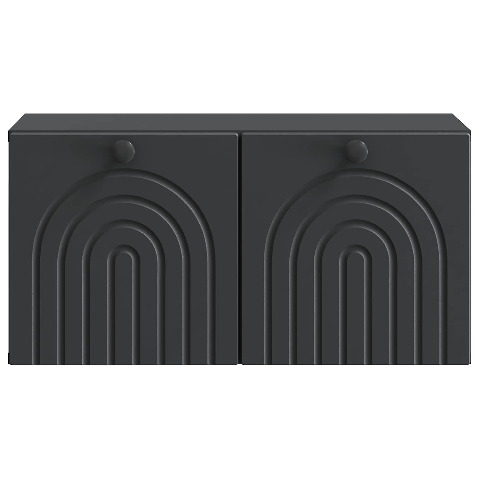 Meuble TV mural Noir 59,5 x 31 x 30 cm Bois d'ingénierie - XIOS