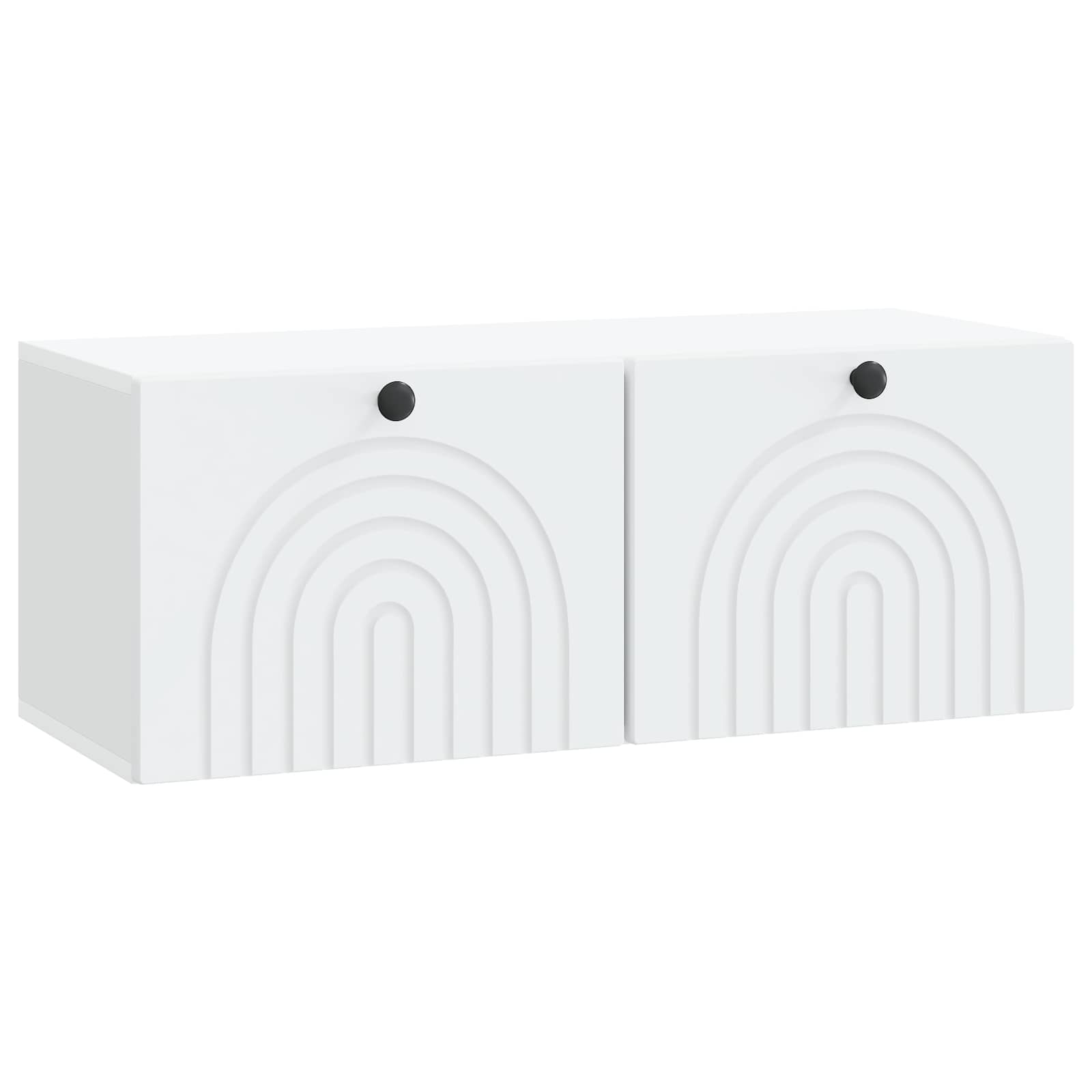 Meuble TV mural Blanc 78,5 x 31 x 30 cm Bois d'ingénierie - XIOS