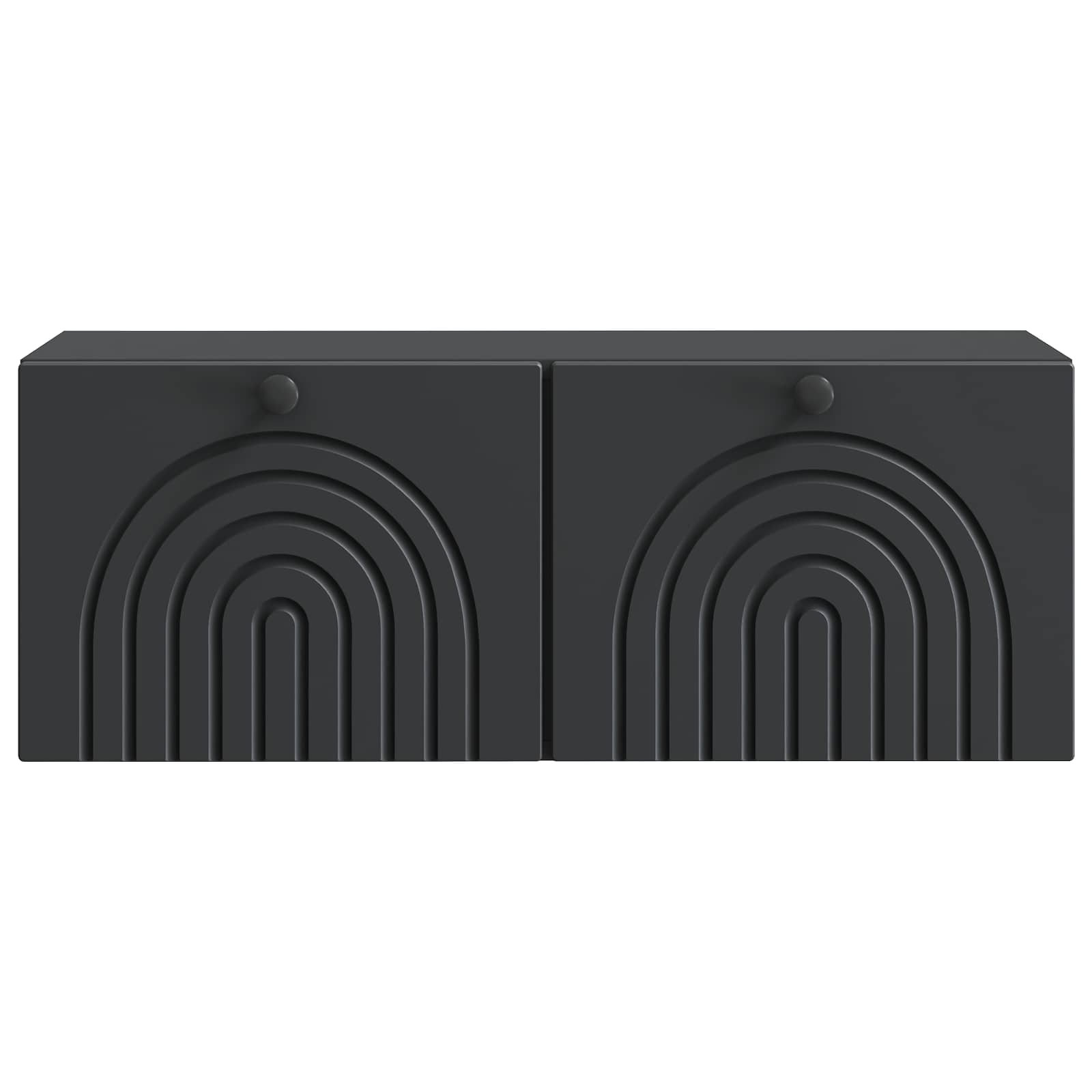 Meuble TV mural Noir 78,5 x 31 x 30 cm Bois d'ingénierie - XIOS