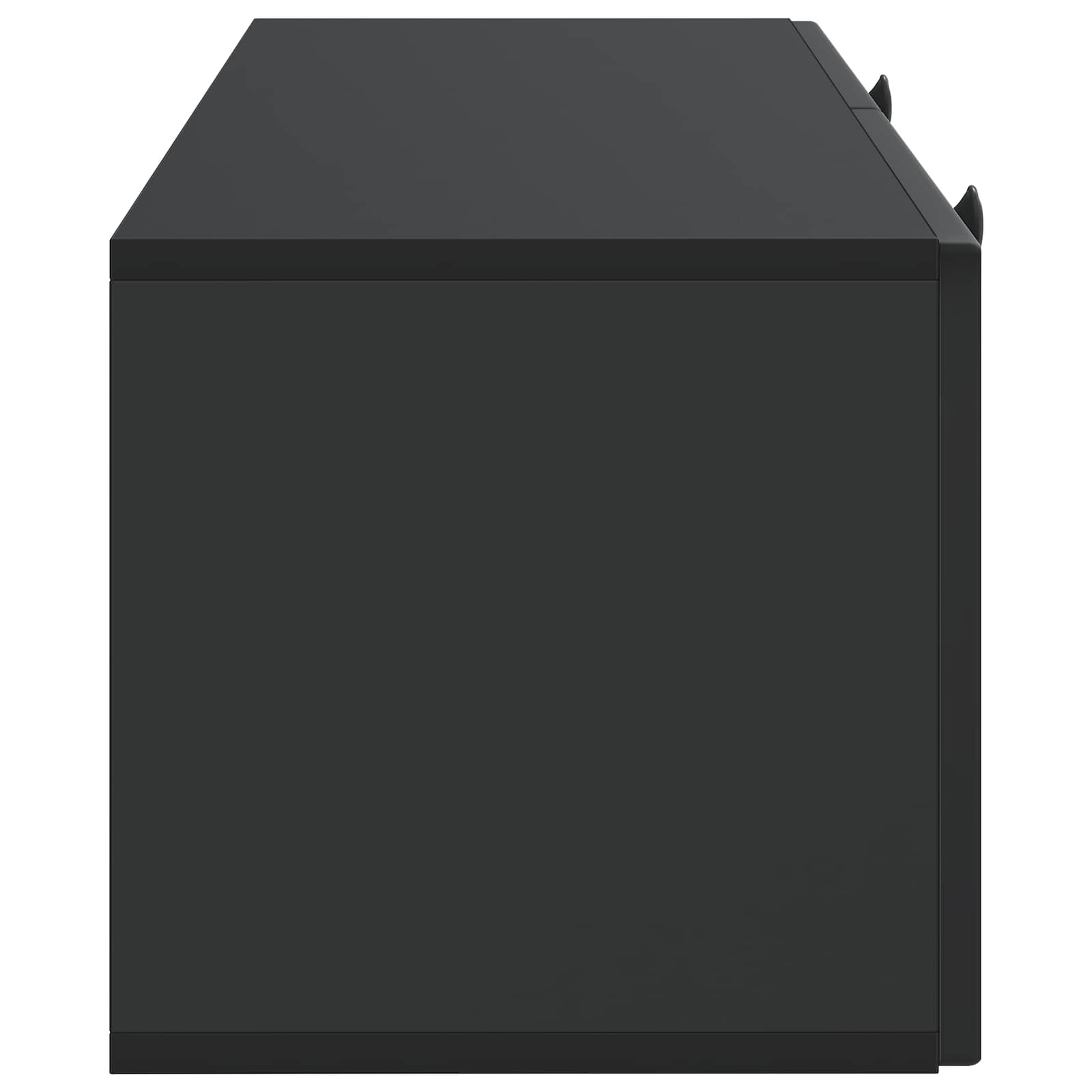 Meuble TV mural Noir 78,5 x 31 x 30 cm Bois d'ingénierie - XIOS