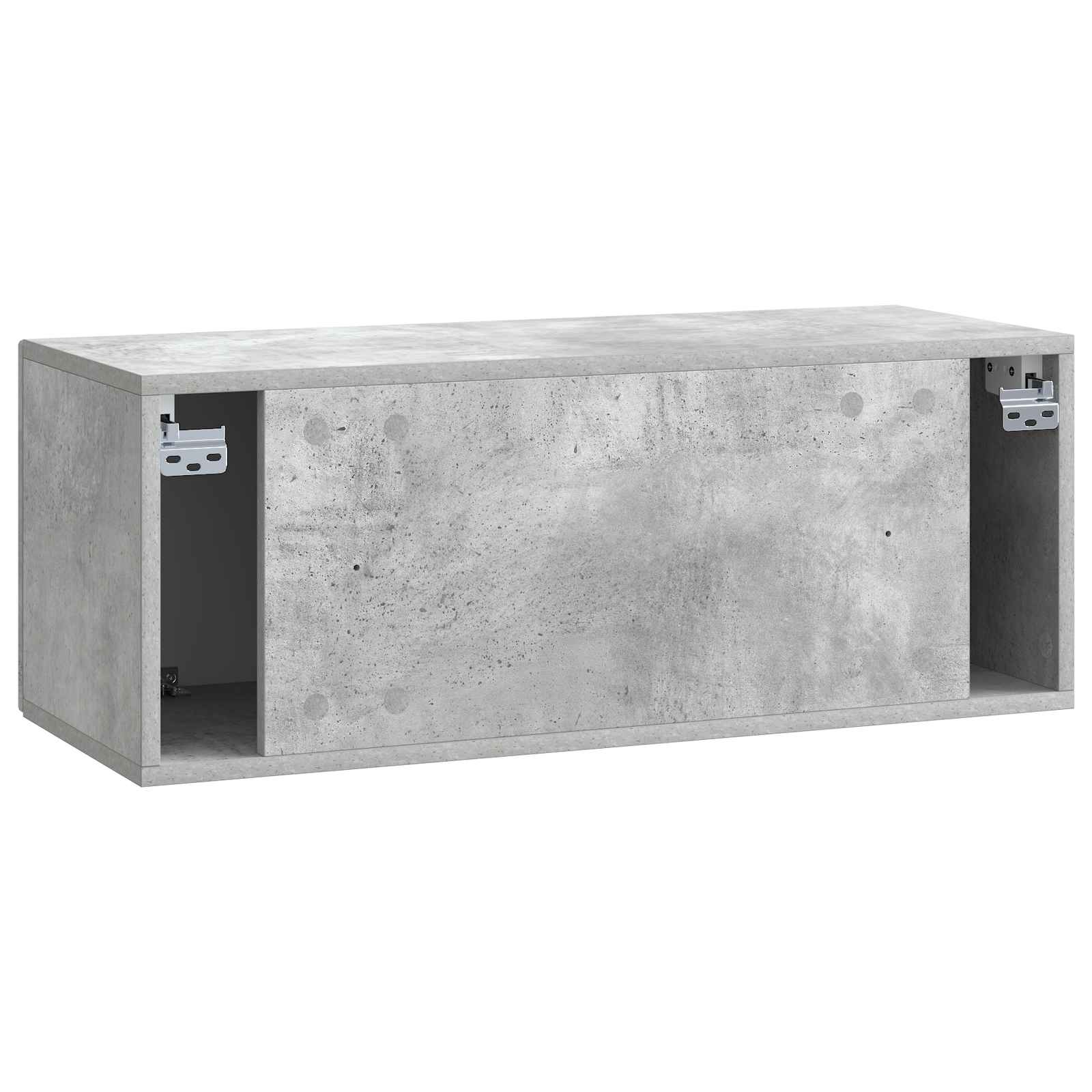 Meuble TV mural Gris béton 78,5 x 31 x 30 cm Bois d'ingénierie - XIOS